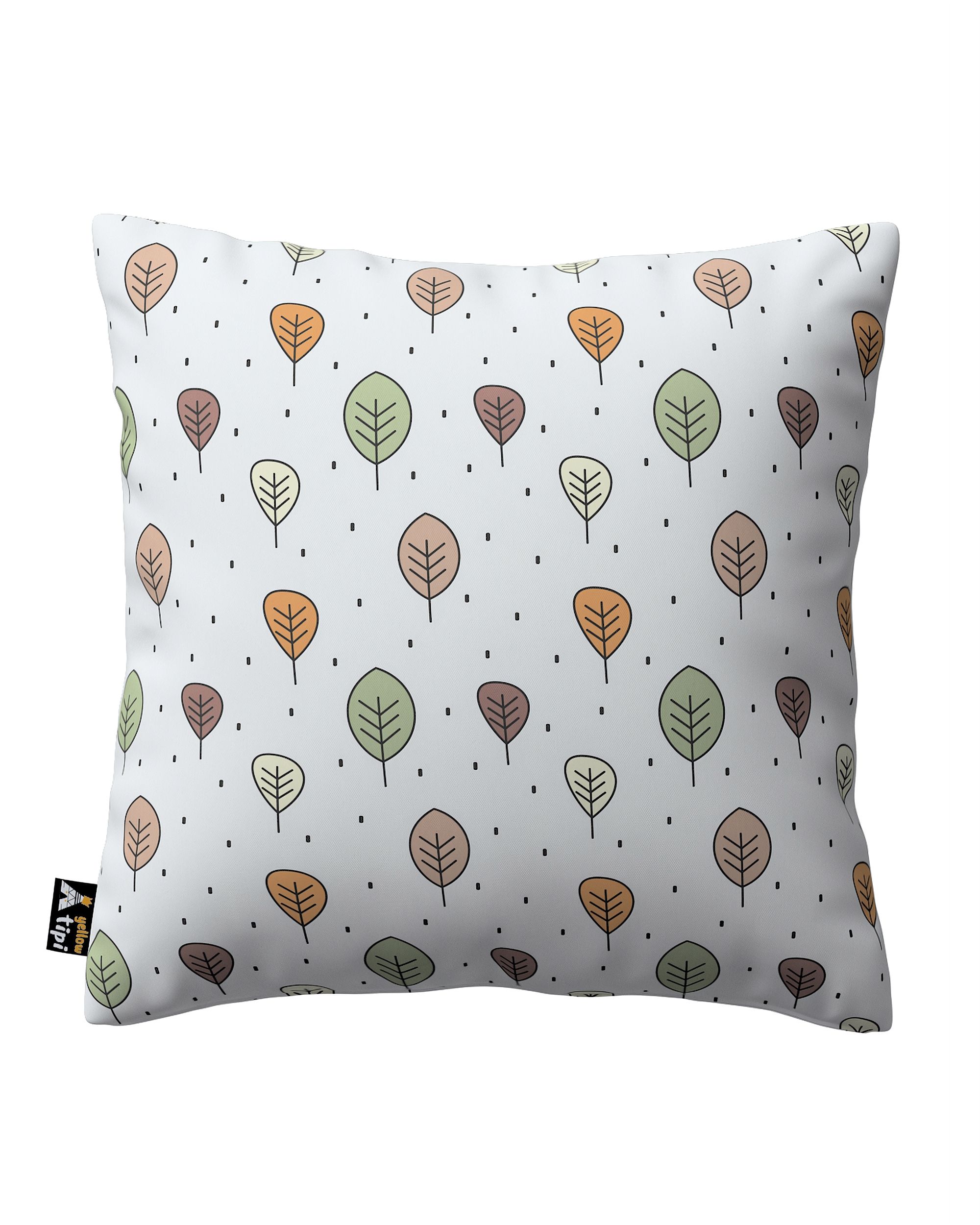 Milly cushion cover colour brown fabric patterned