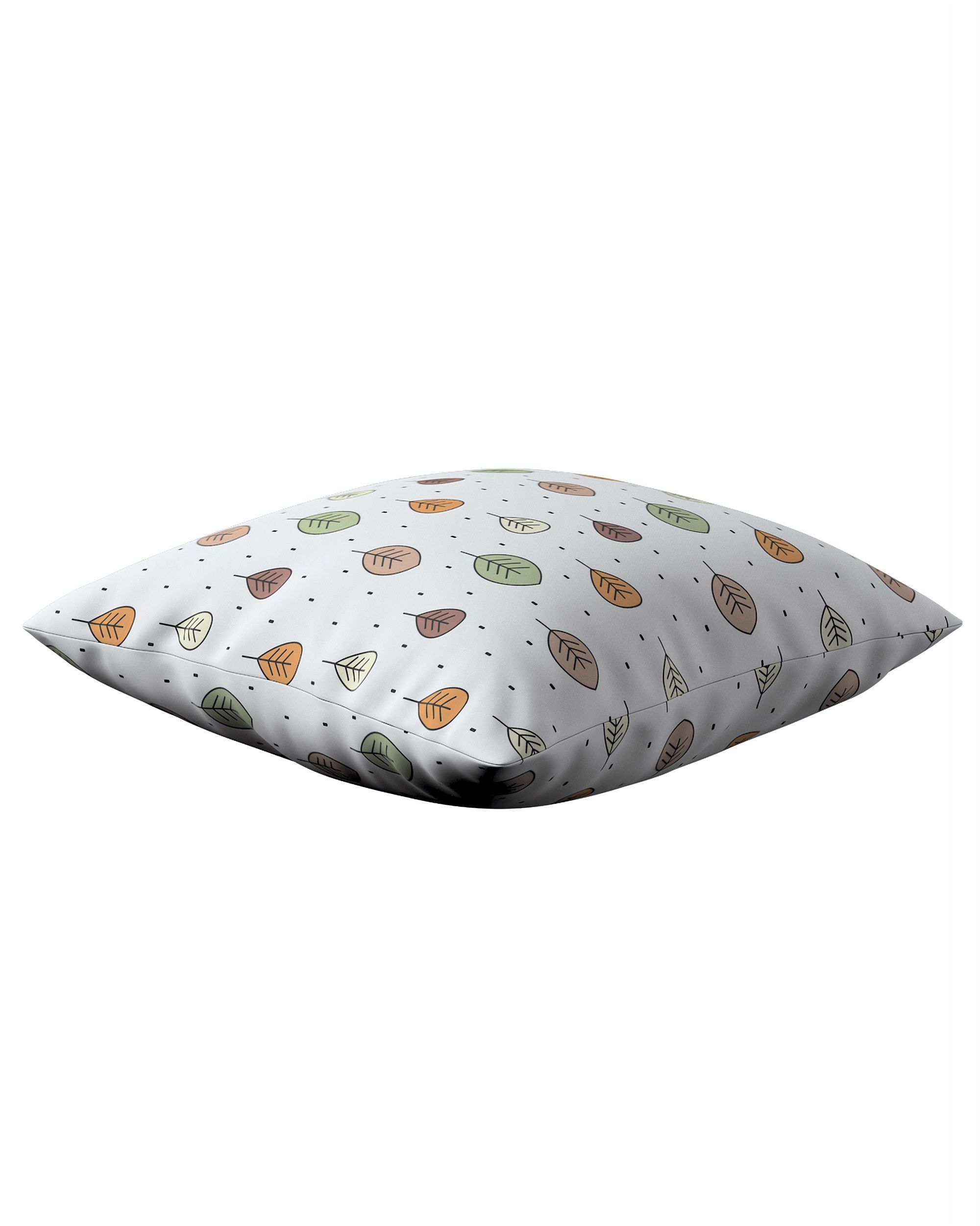Milly cushion cover colour brown fabric patterned (hover)
