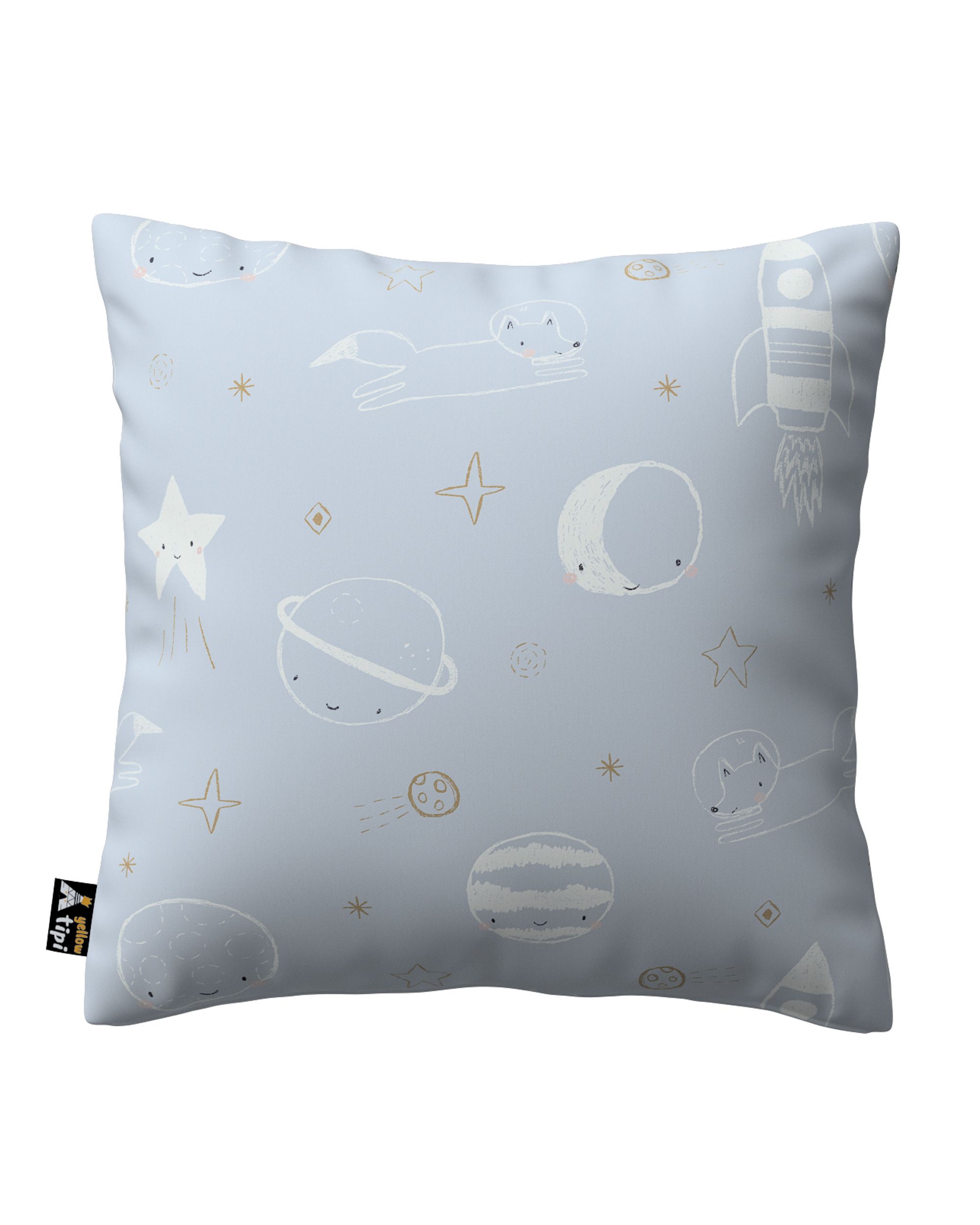 Milly cushion cover colour blue fabric patterned