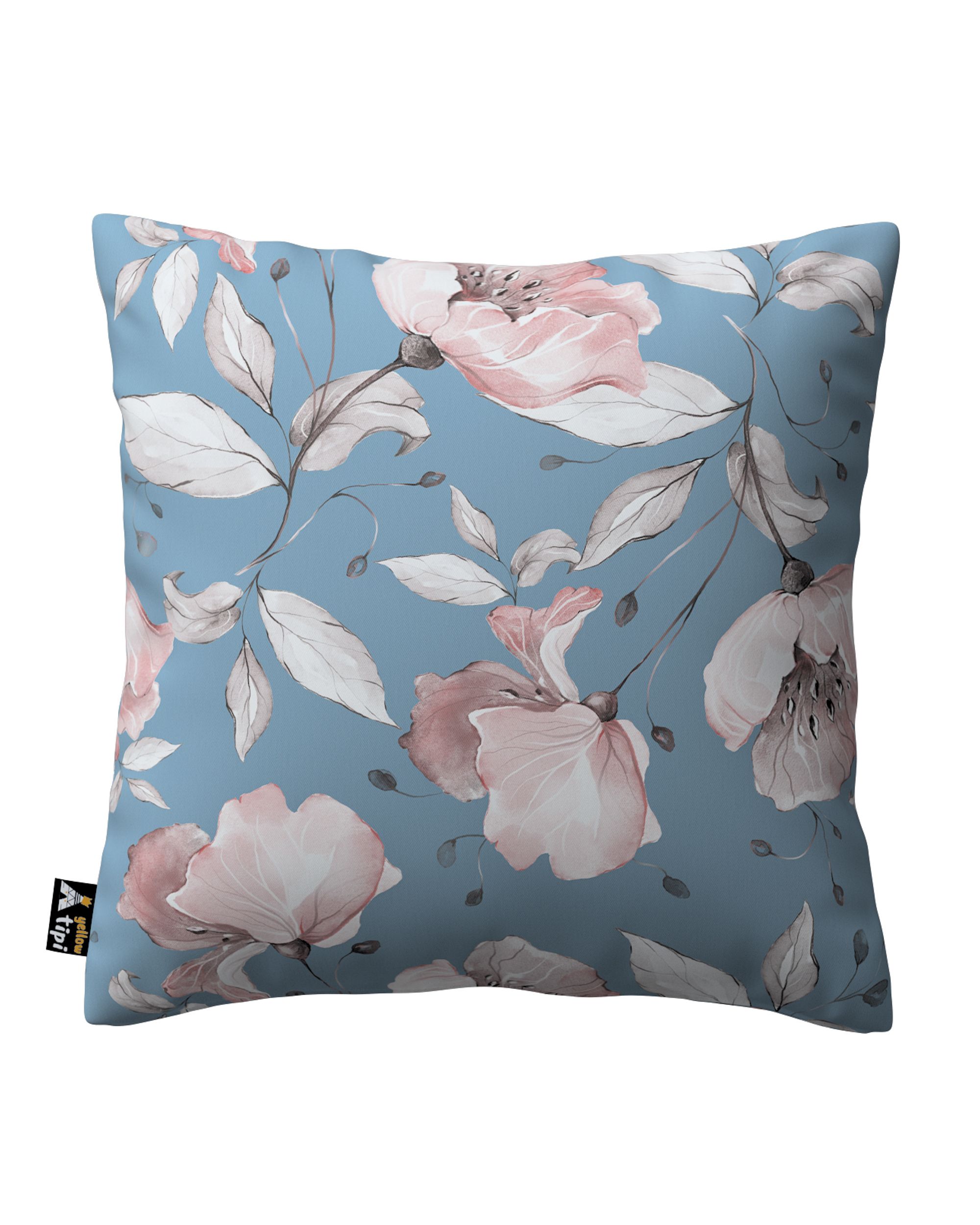 Milly cushion cover colour blue fabric patterned