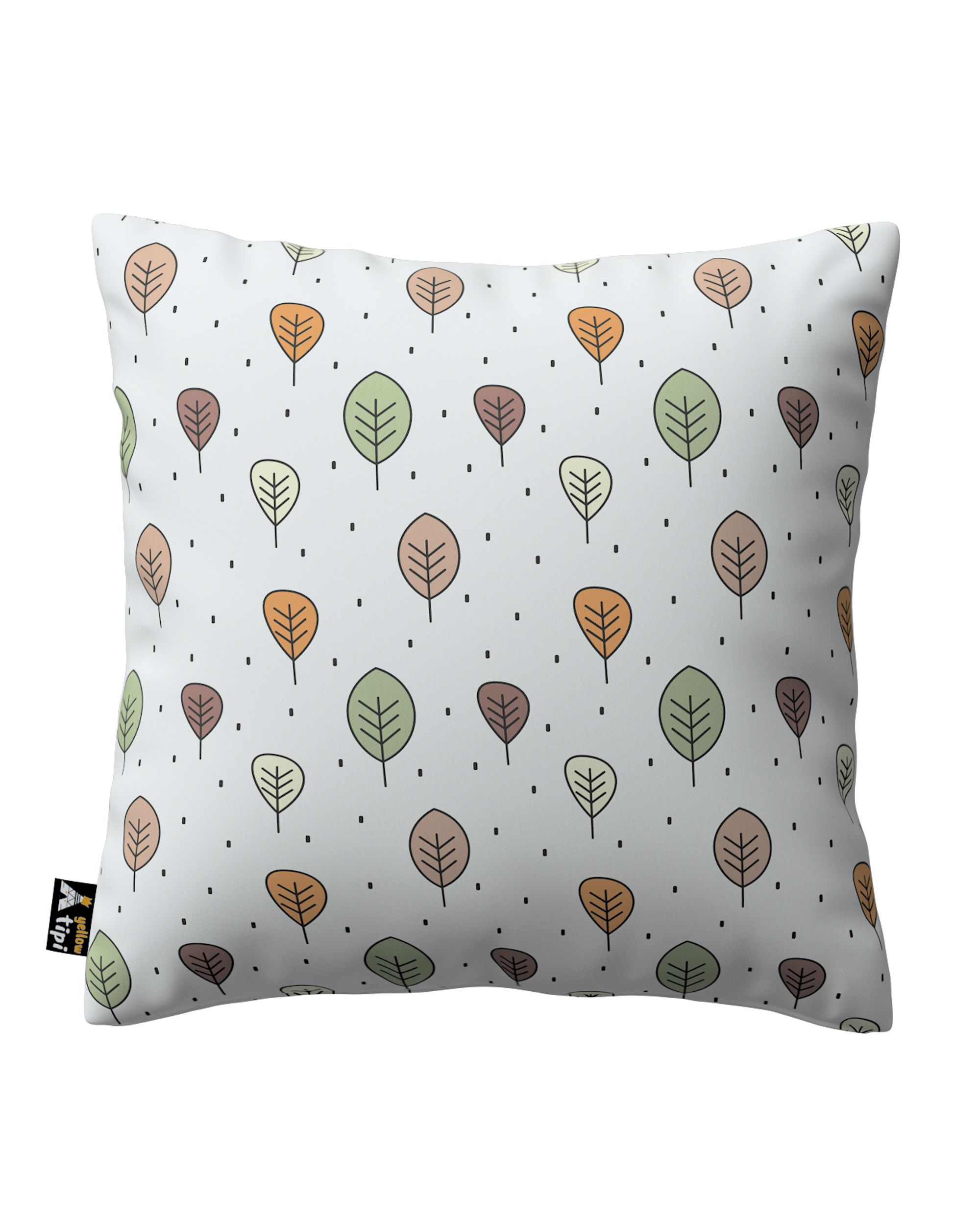 Milly cushion cover colour brown fabric patterned