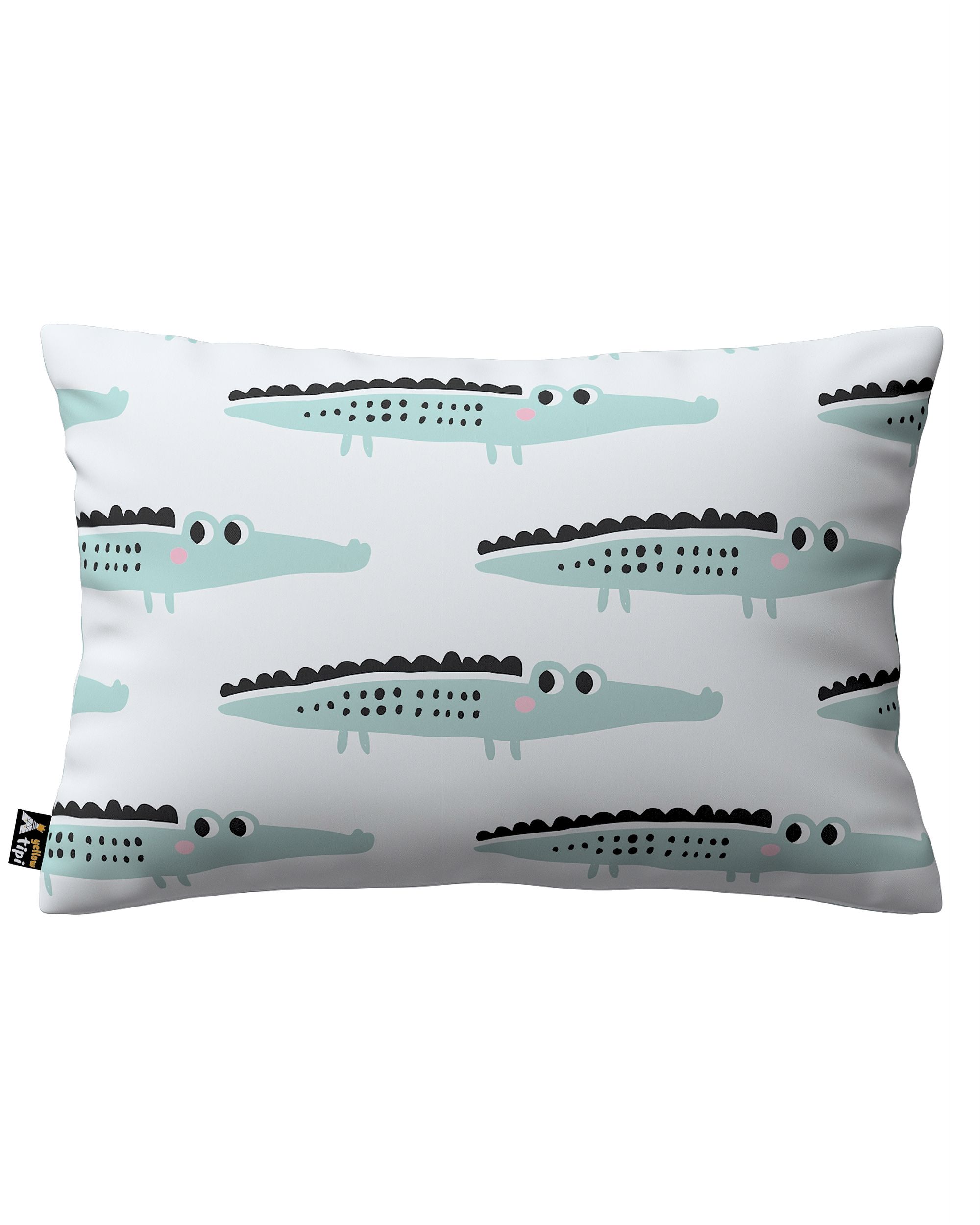 Milly rectangular cushion cover colour green fabric patterned