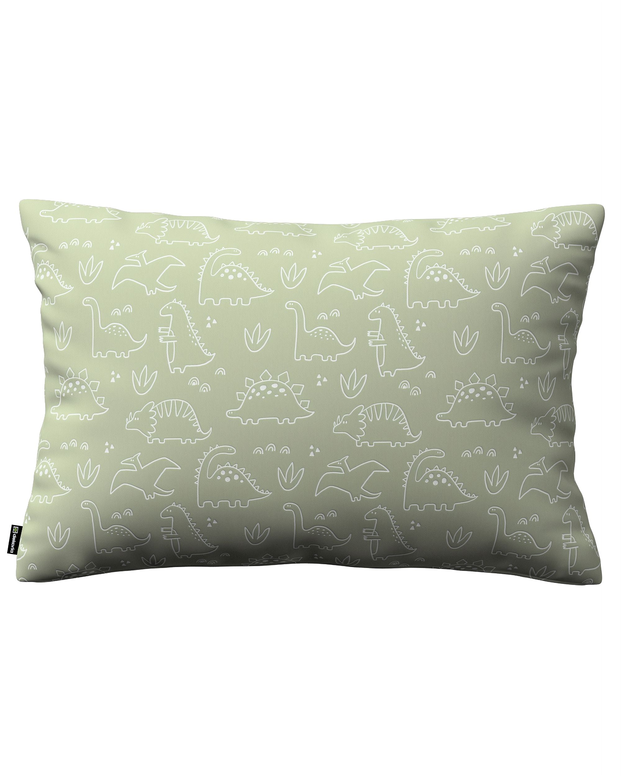 Milly rectangular cushion cover colour green fabric patterned