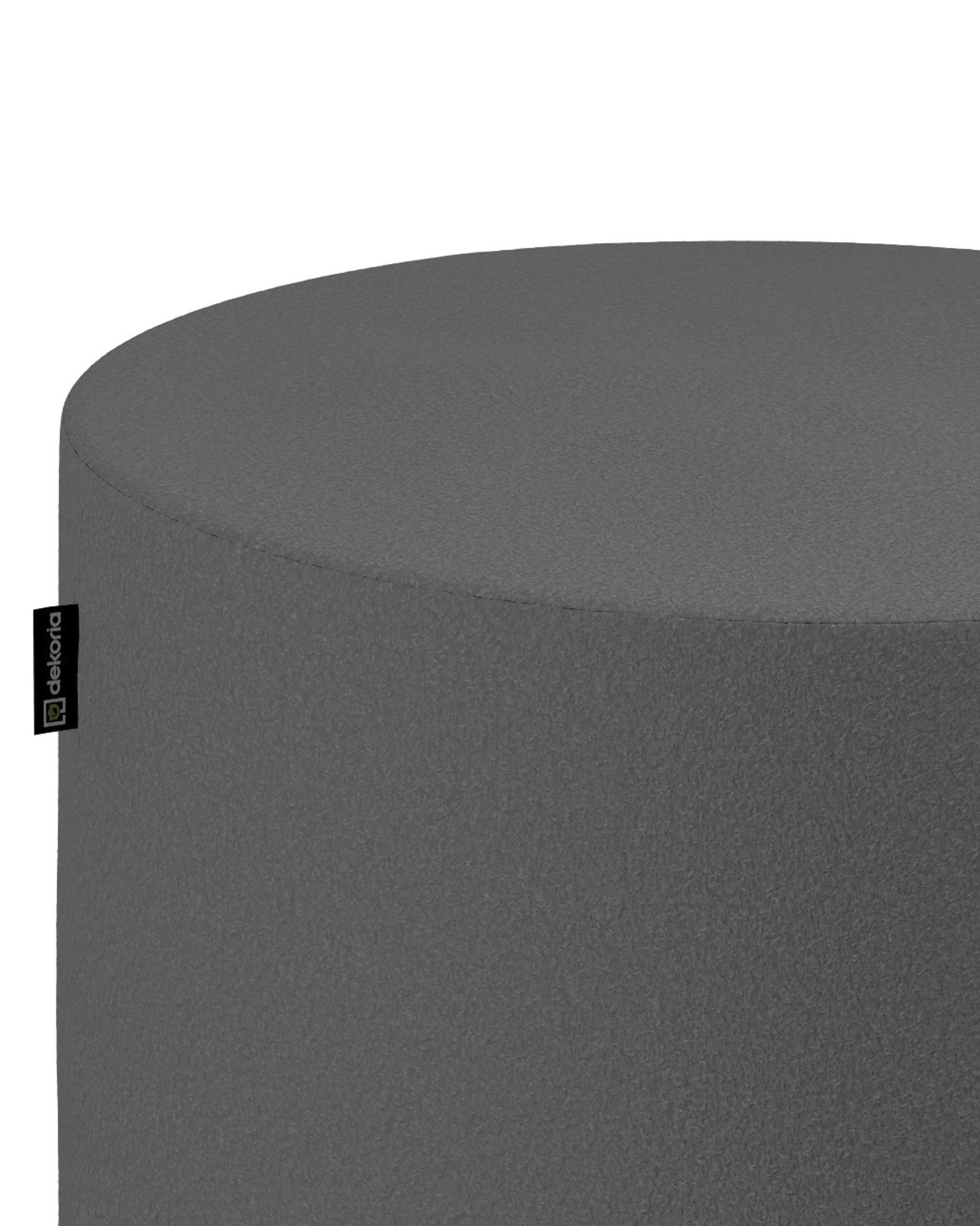 Bobby pouf colour grey fabric structured (hover)