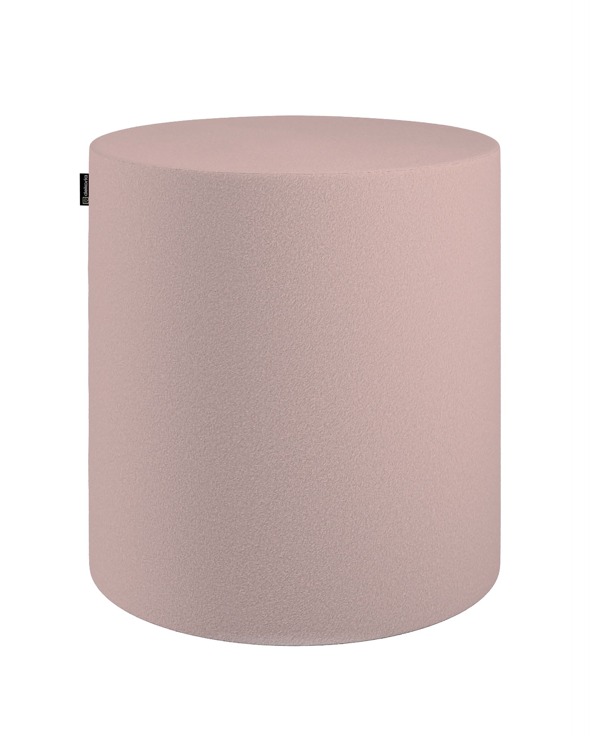 Bobby pouf colour pink fabric structured