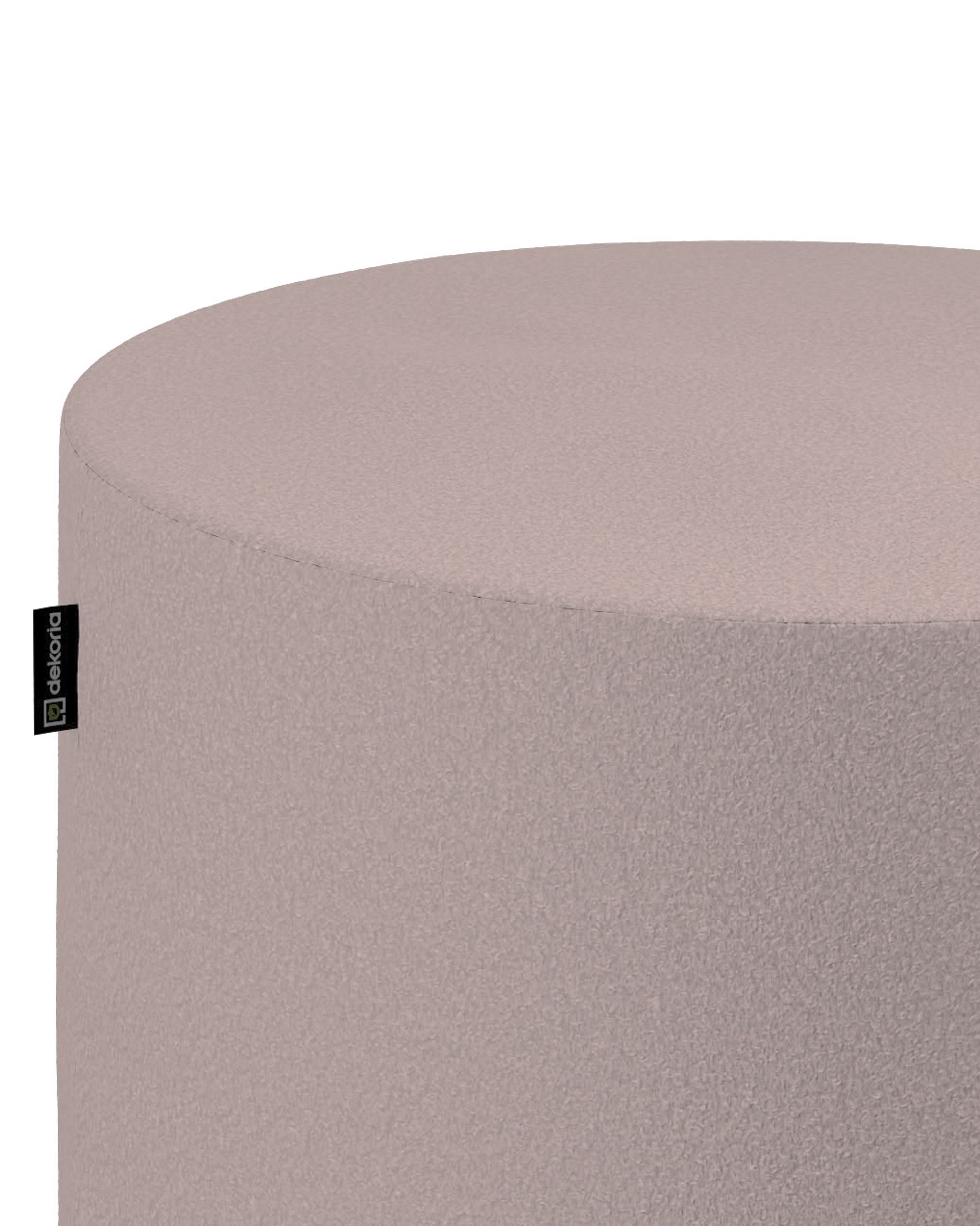 Bobby pouf colour pink fabric structured (hover)