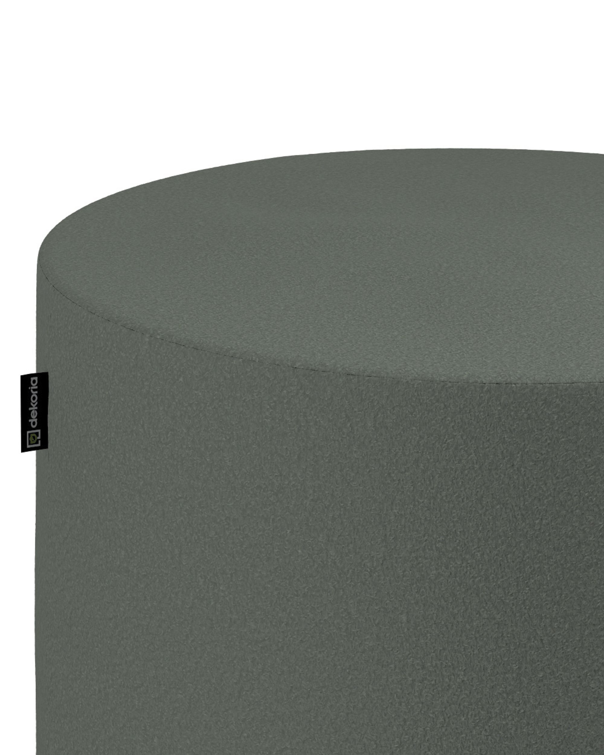 Bobby pouf colour green fabric structured (hover)