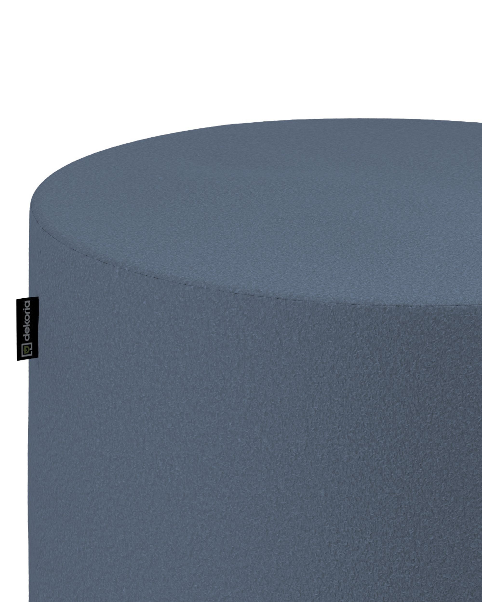 Bobby pouf colour blue fabric structured (hover)