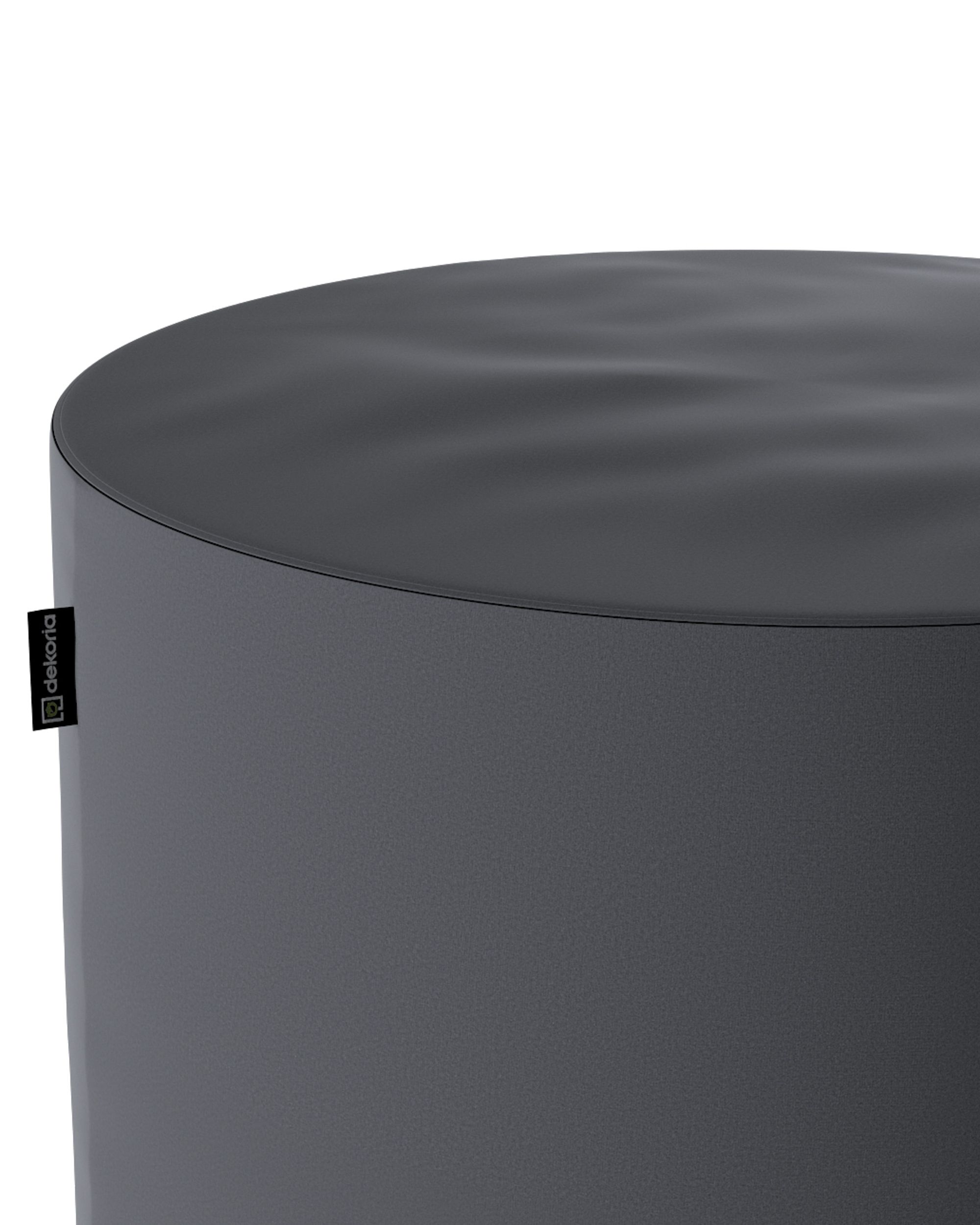 Bobby pouf colour grey fabric gloss, velvet (hover)