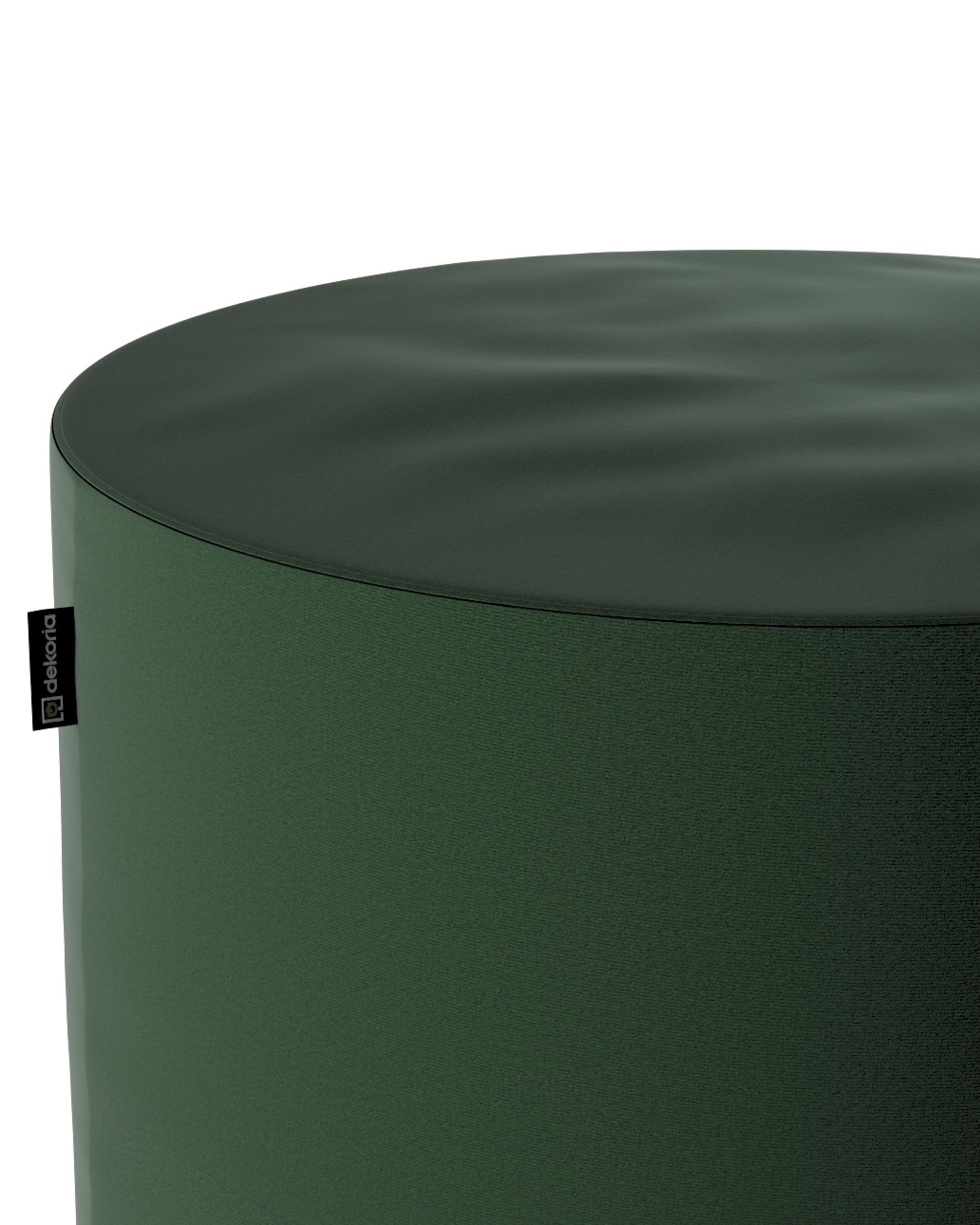 Bobby pouf colour green fabric gloss, velvet (hover)