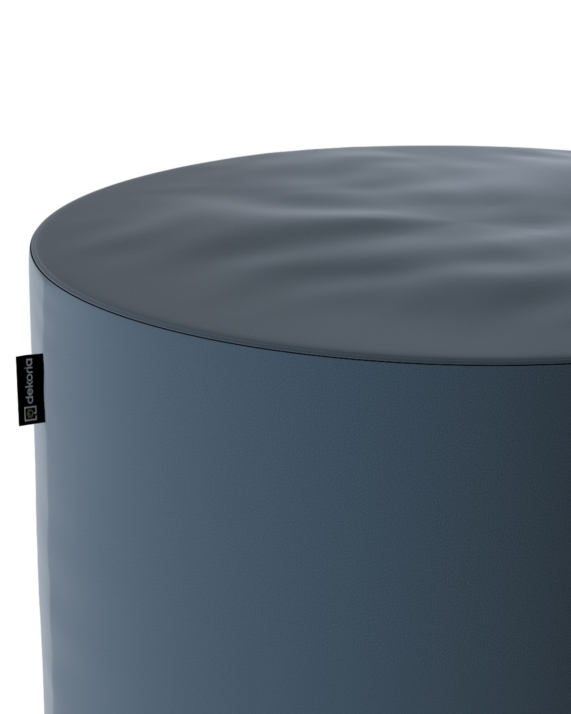 Bobby pouf colour blue fabric gloss, velvet (hover)