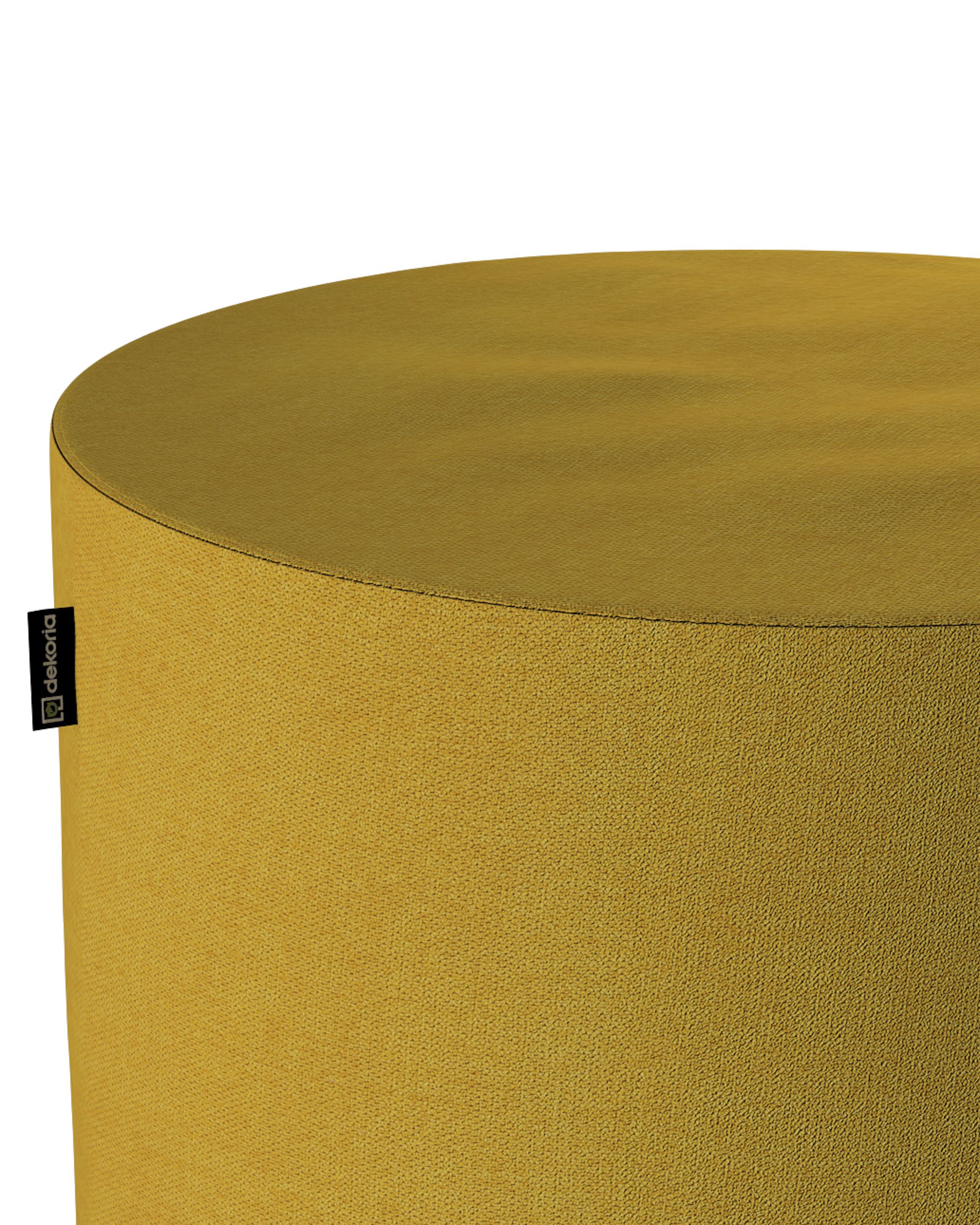 Bobby pouf colour yellow fabric structured (hover)