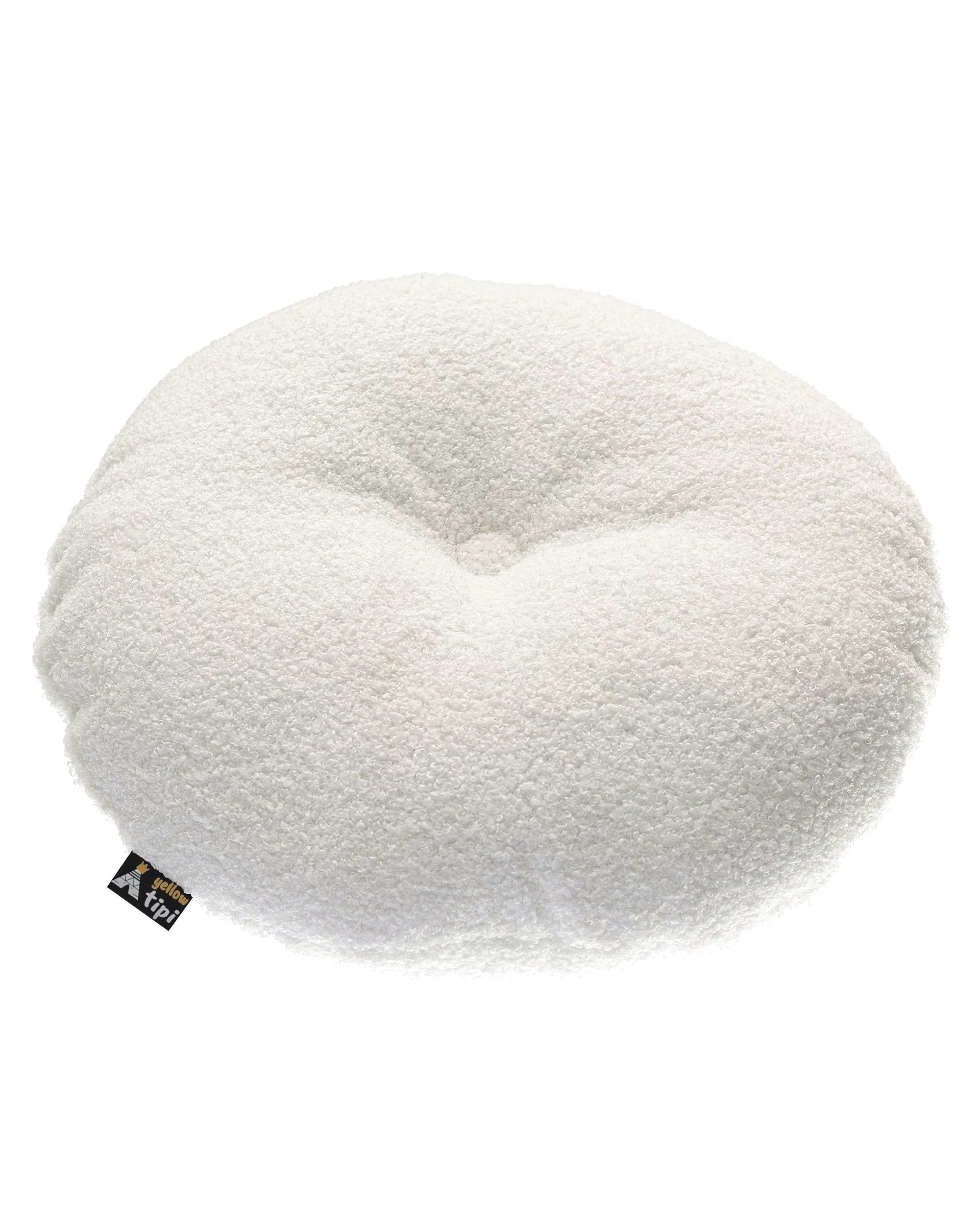 Candy Dot pillow colour white fabric structured (hover)