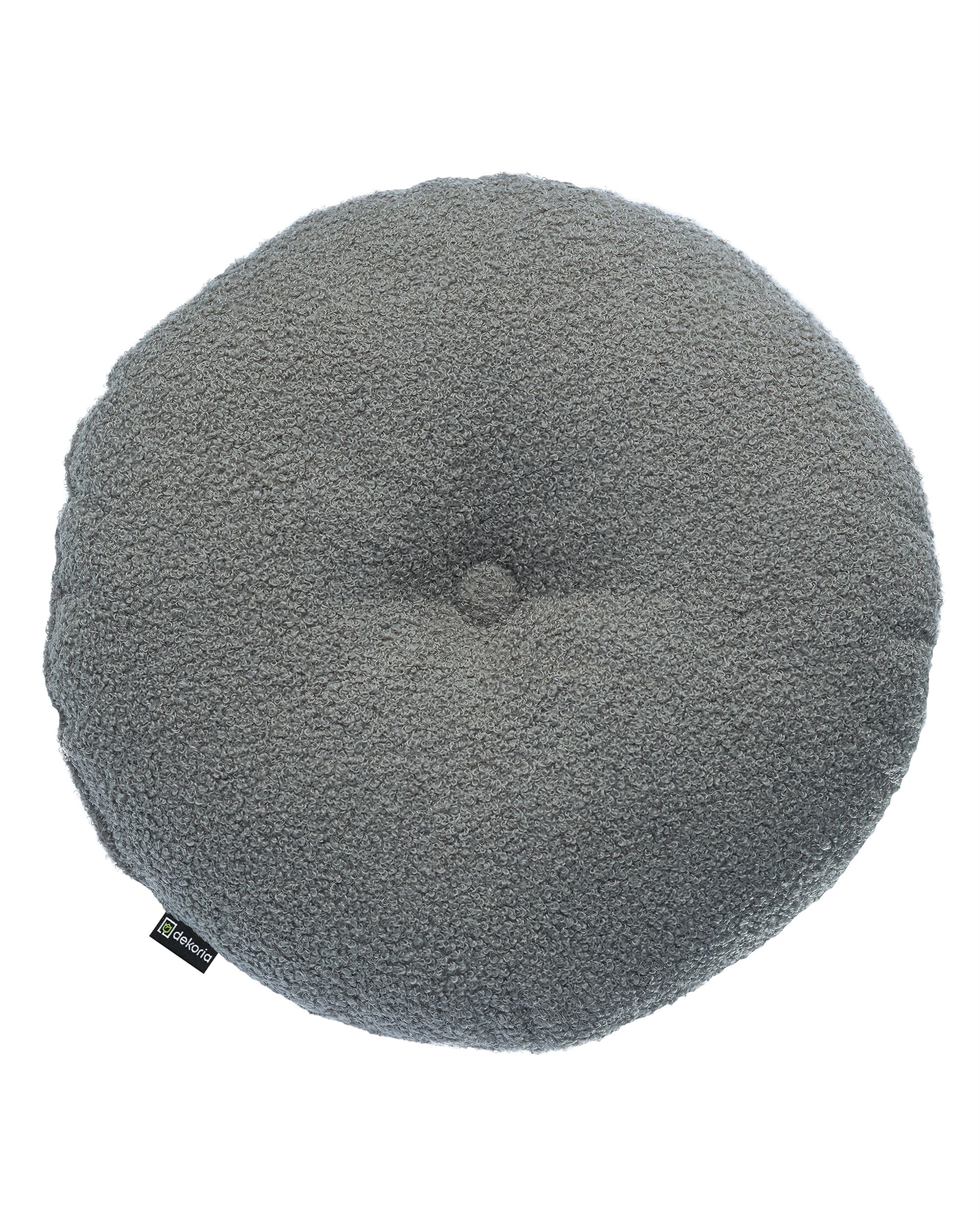 Candy Dot pillow colour grey fabric structured