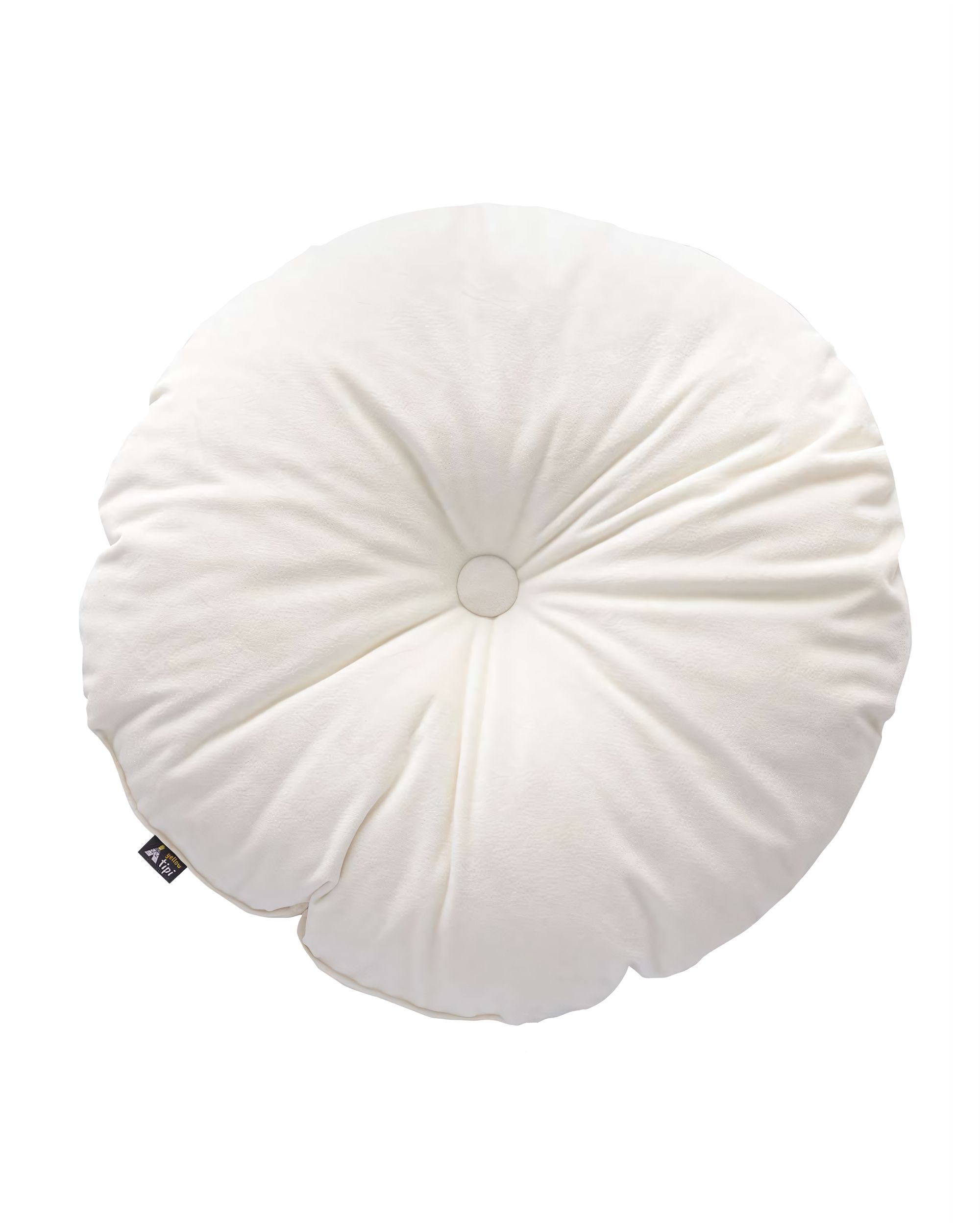 Candy Dot pillow colour cream fabric gloss, velvet