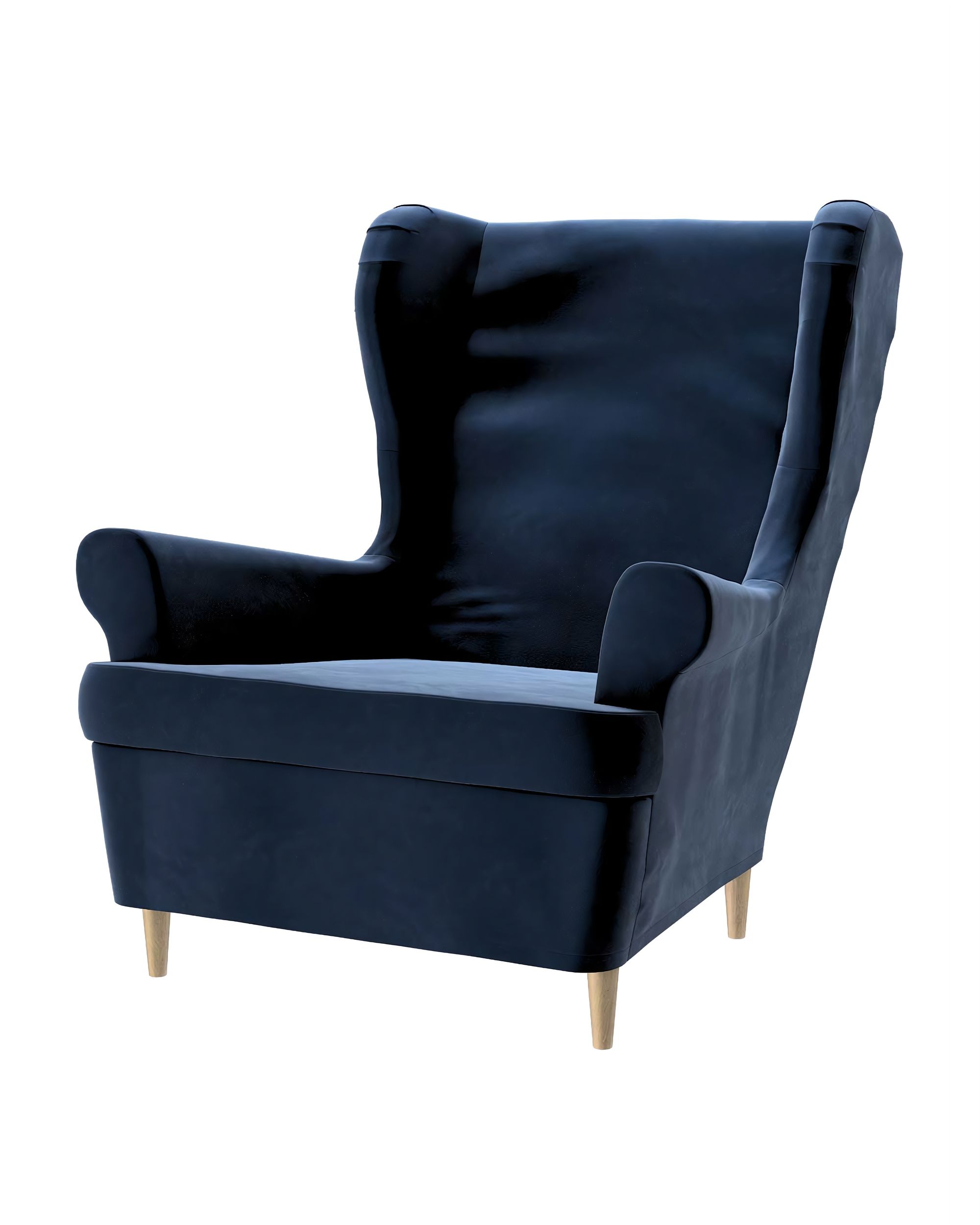 1287-704-29 colour navy blue fabric gloss, velvet