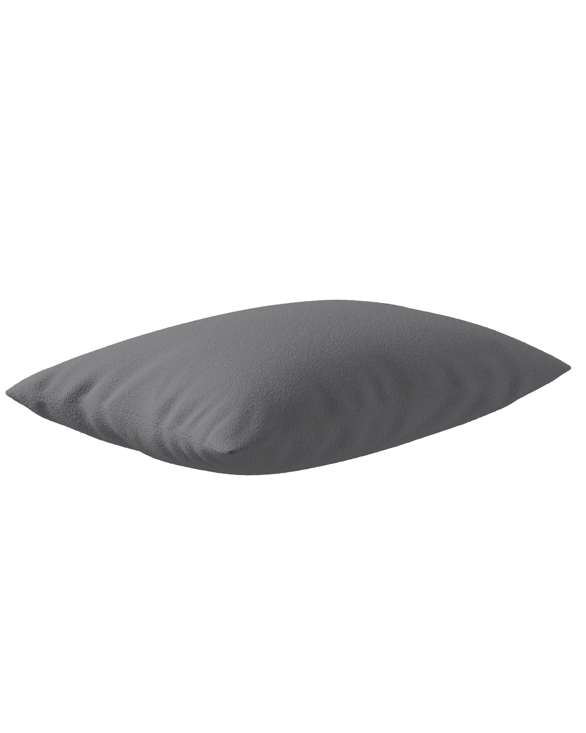 Milly rectangular cushion cover colour grey fabric structured (hover)