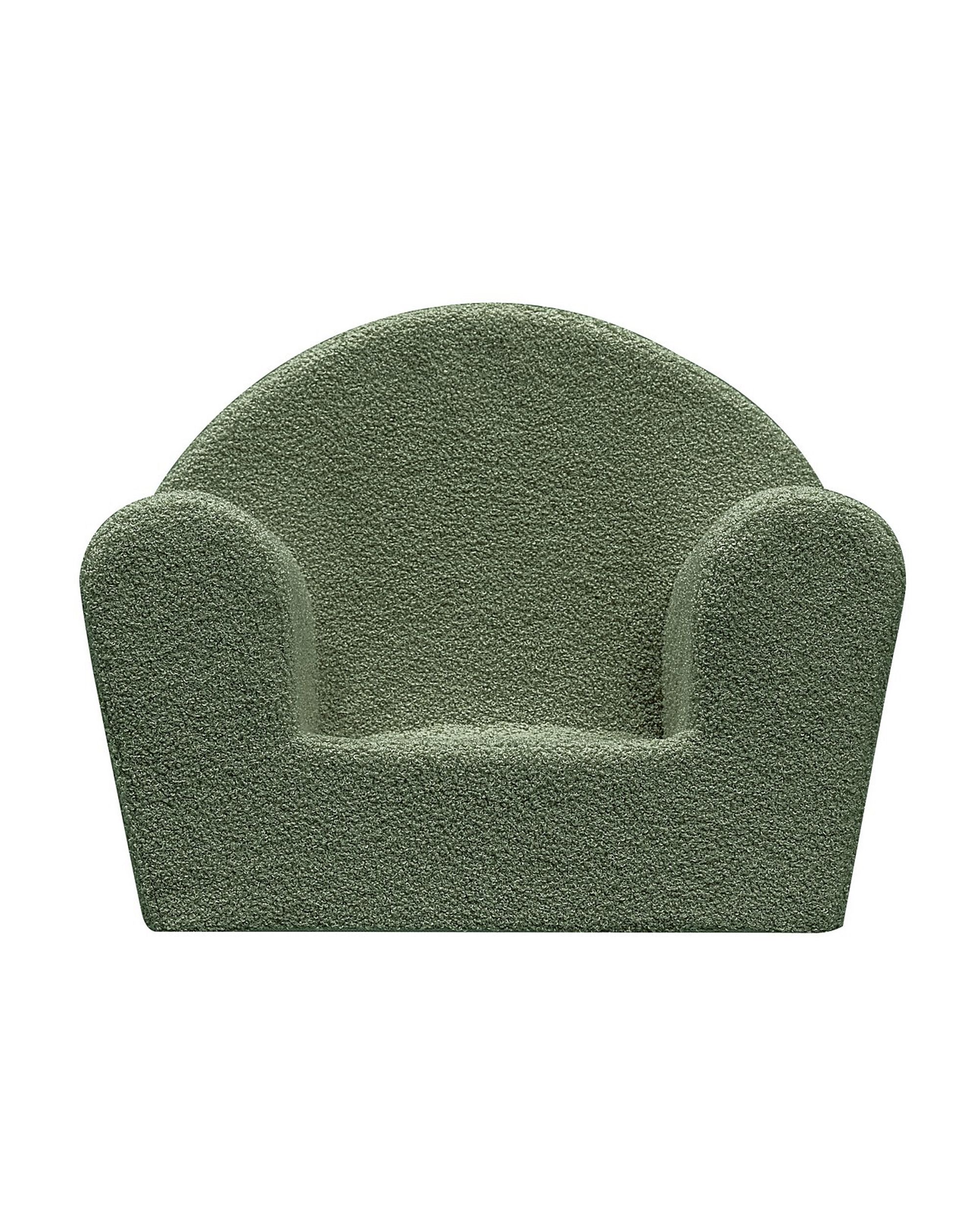 Children's armchair Mati colour green fabric structured (hover)