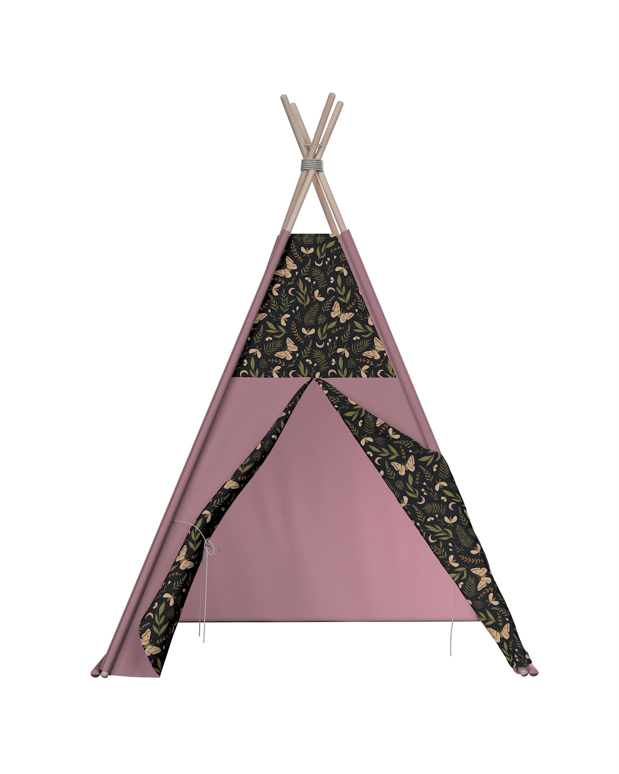Tepee colour black fabric patterned (hover)