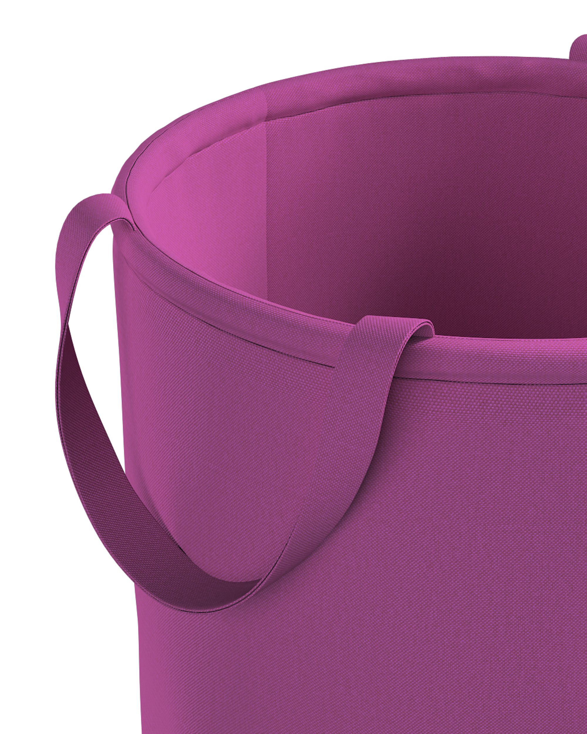 Tobi toy basket colour pink fabric structured (hover)