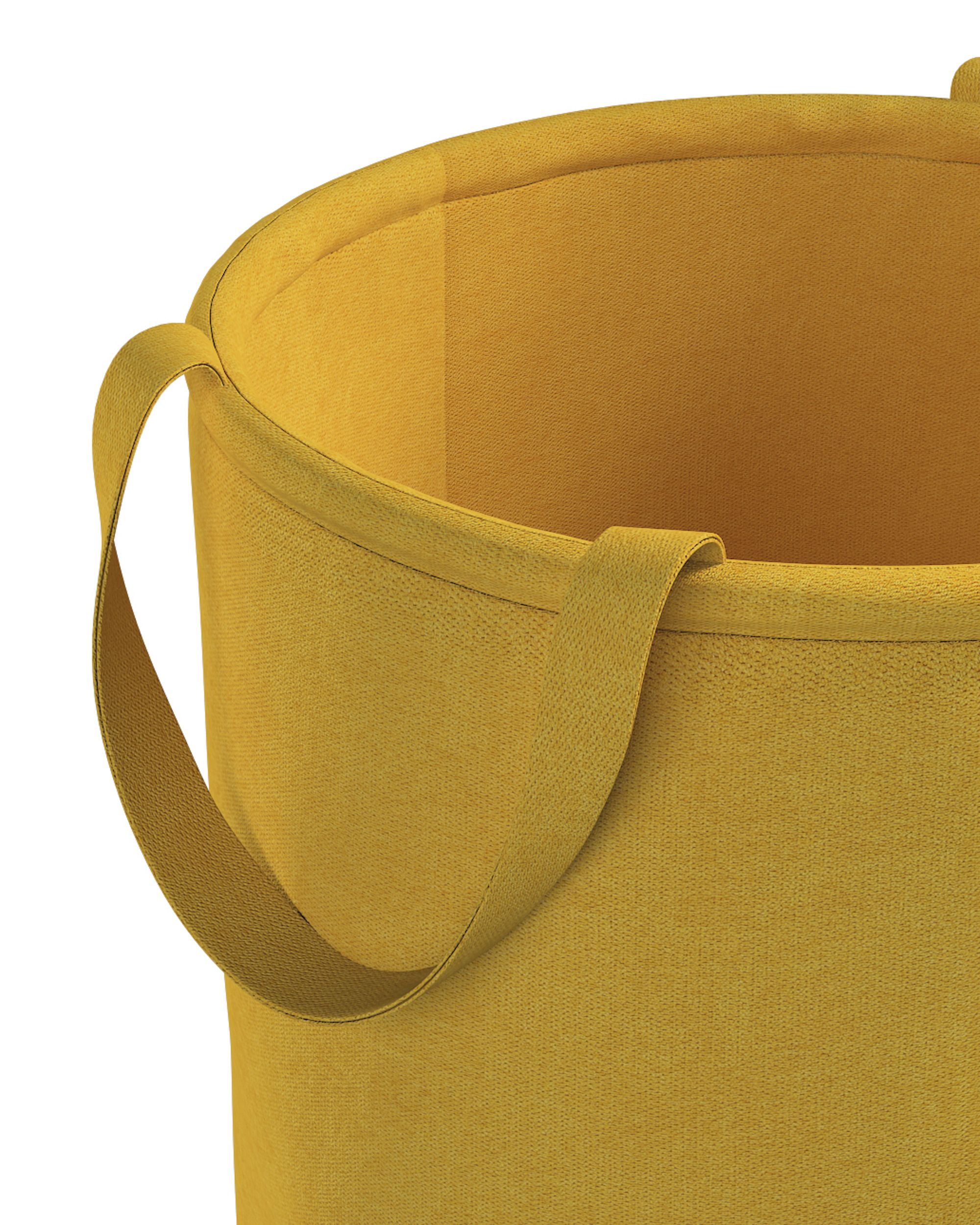 Tobi toy basket colour yellow fabric structured (hover)