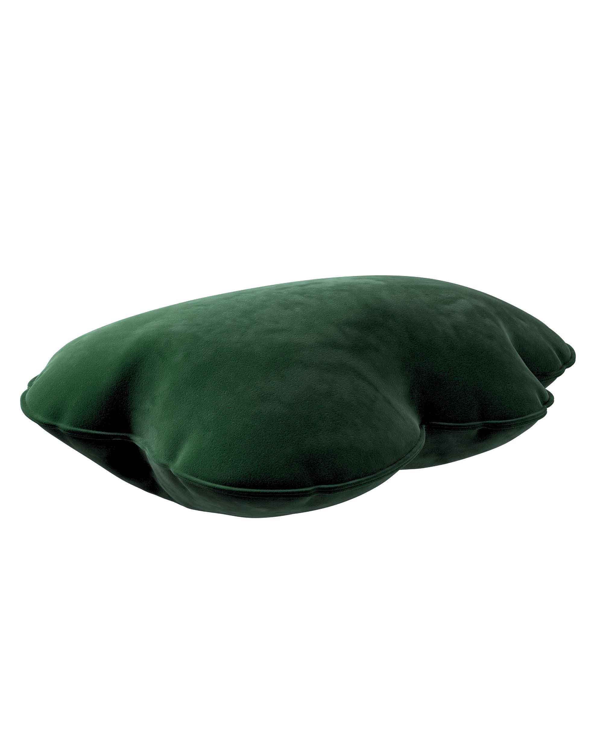 Soft Cloud pillow colour green fabric gloss, velvet (hover)