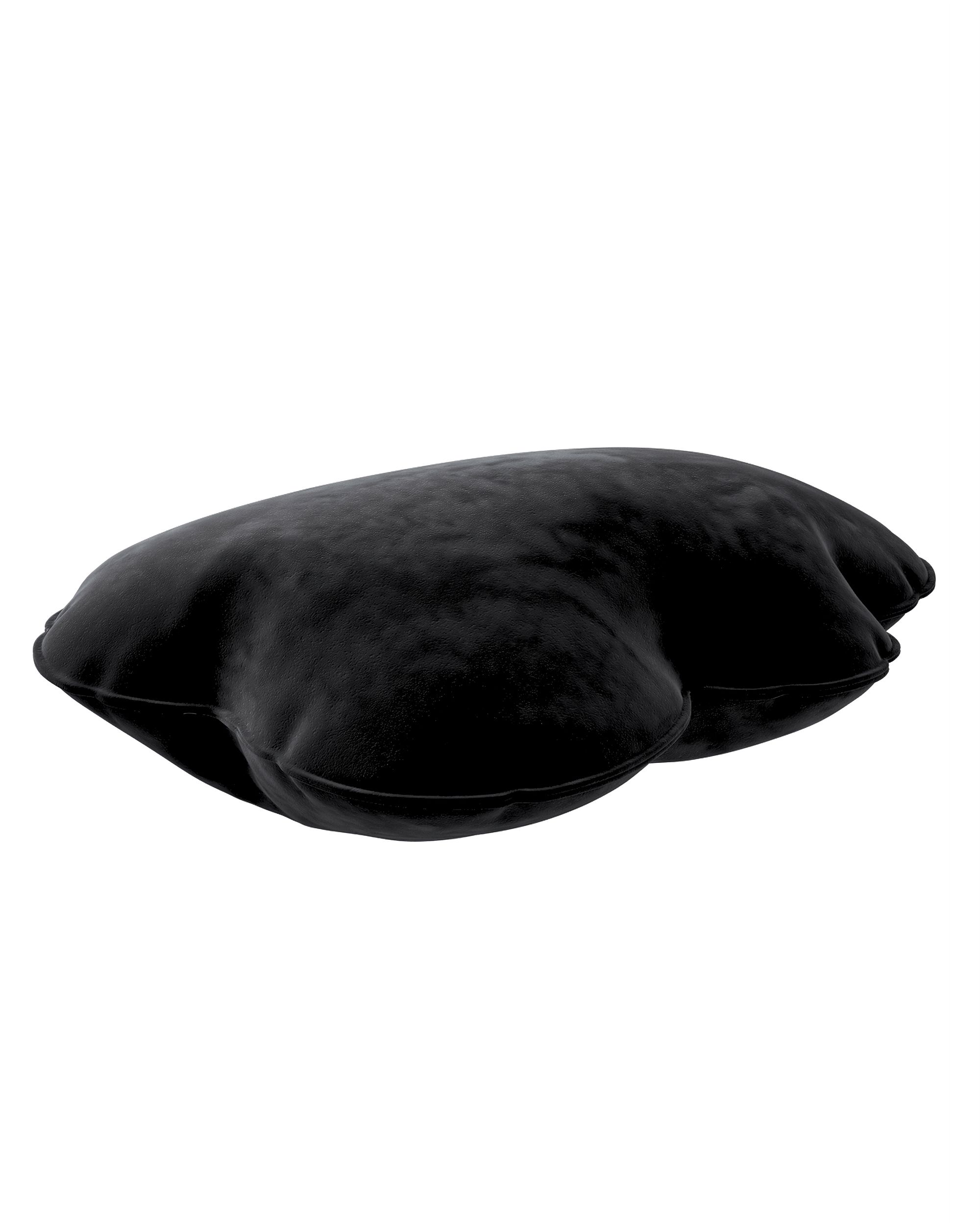 Soft Cloud pillow colour black fabric gloss, velvet (hover)