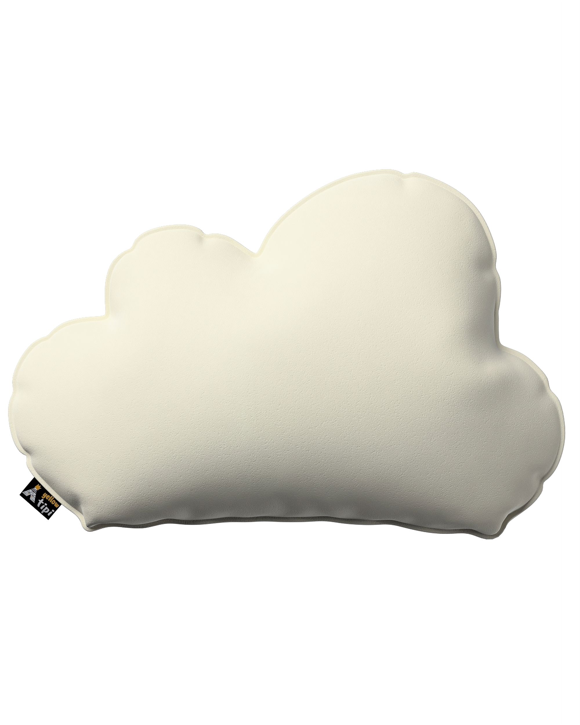 Soft Cloud pillow colour cream fabric gloss, velvet