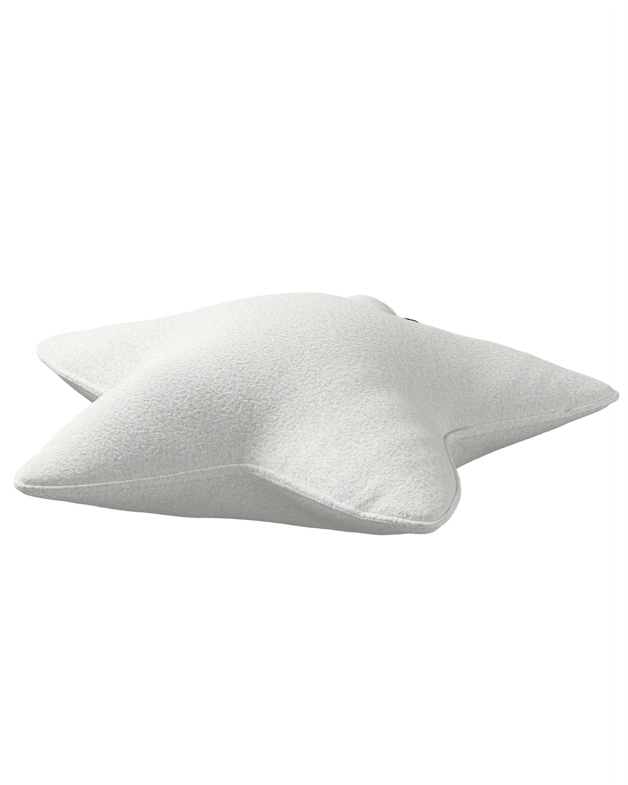 Lucky Star pillow colour white fabric structured (hover)