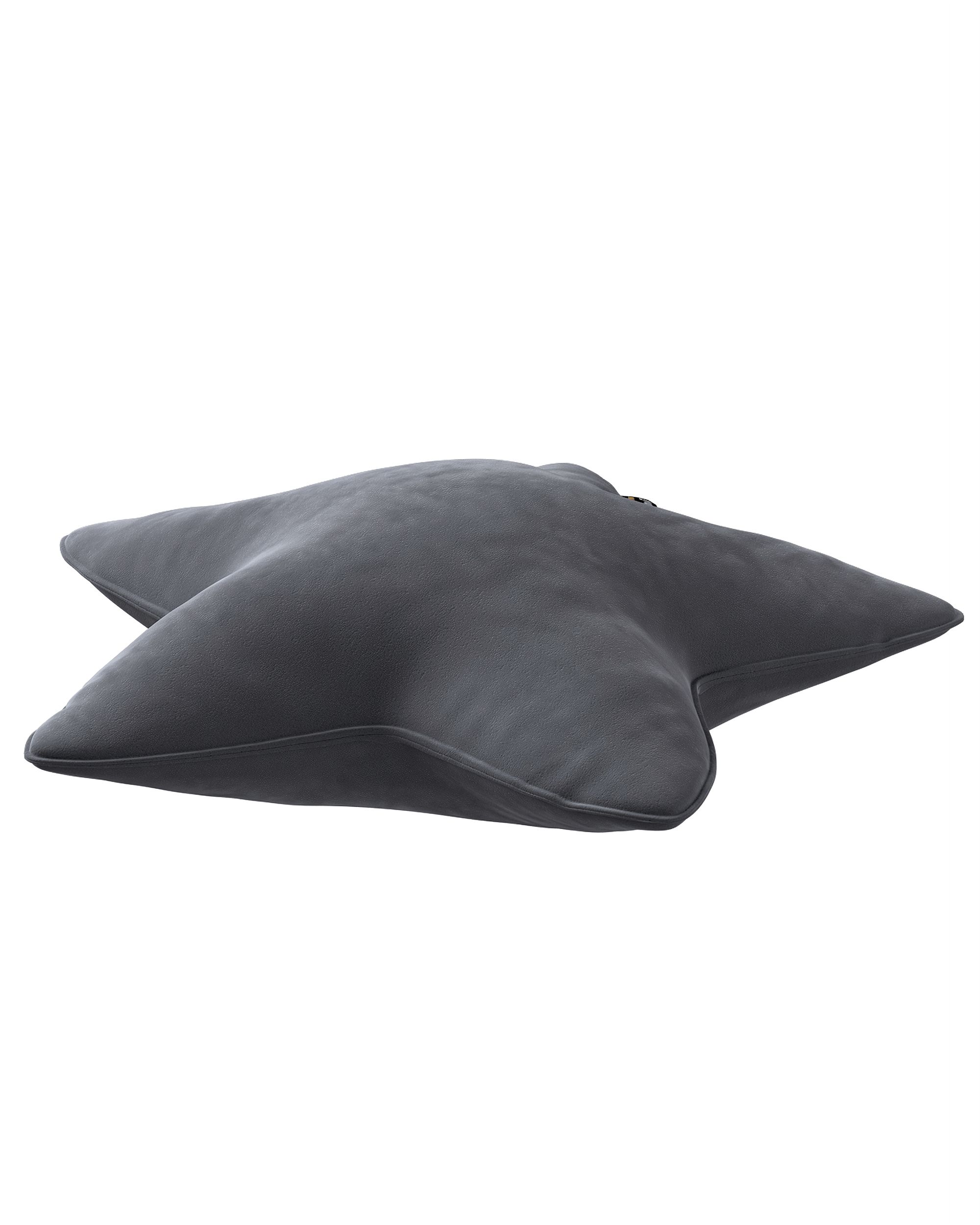 Lucky Star pillow colour grey fabric gloss, velvet (hover)