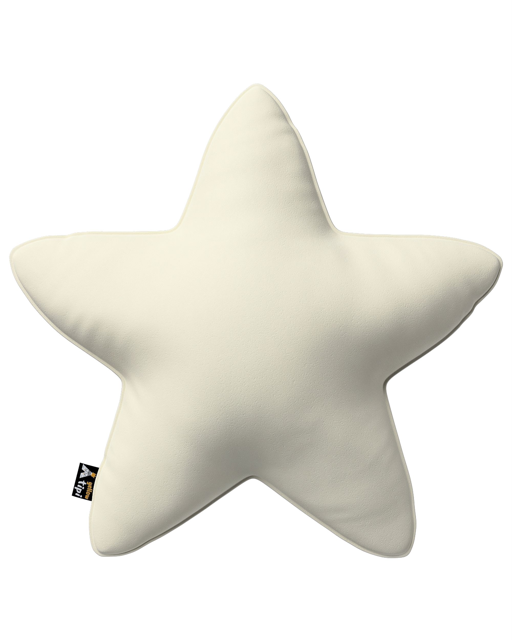 Lucky Star pillow colour cream fabric gloss, velvet