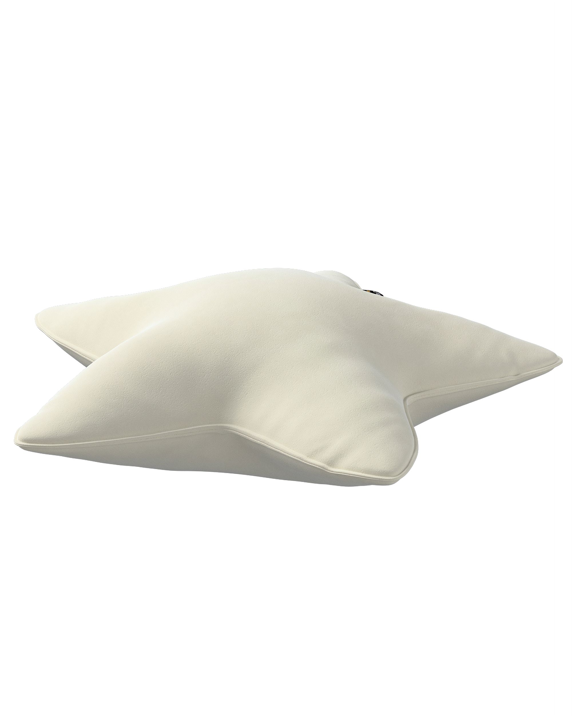 Lucky Star pillow colour cream fabric gloss, velvet (hover)