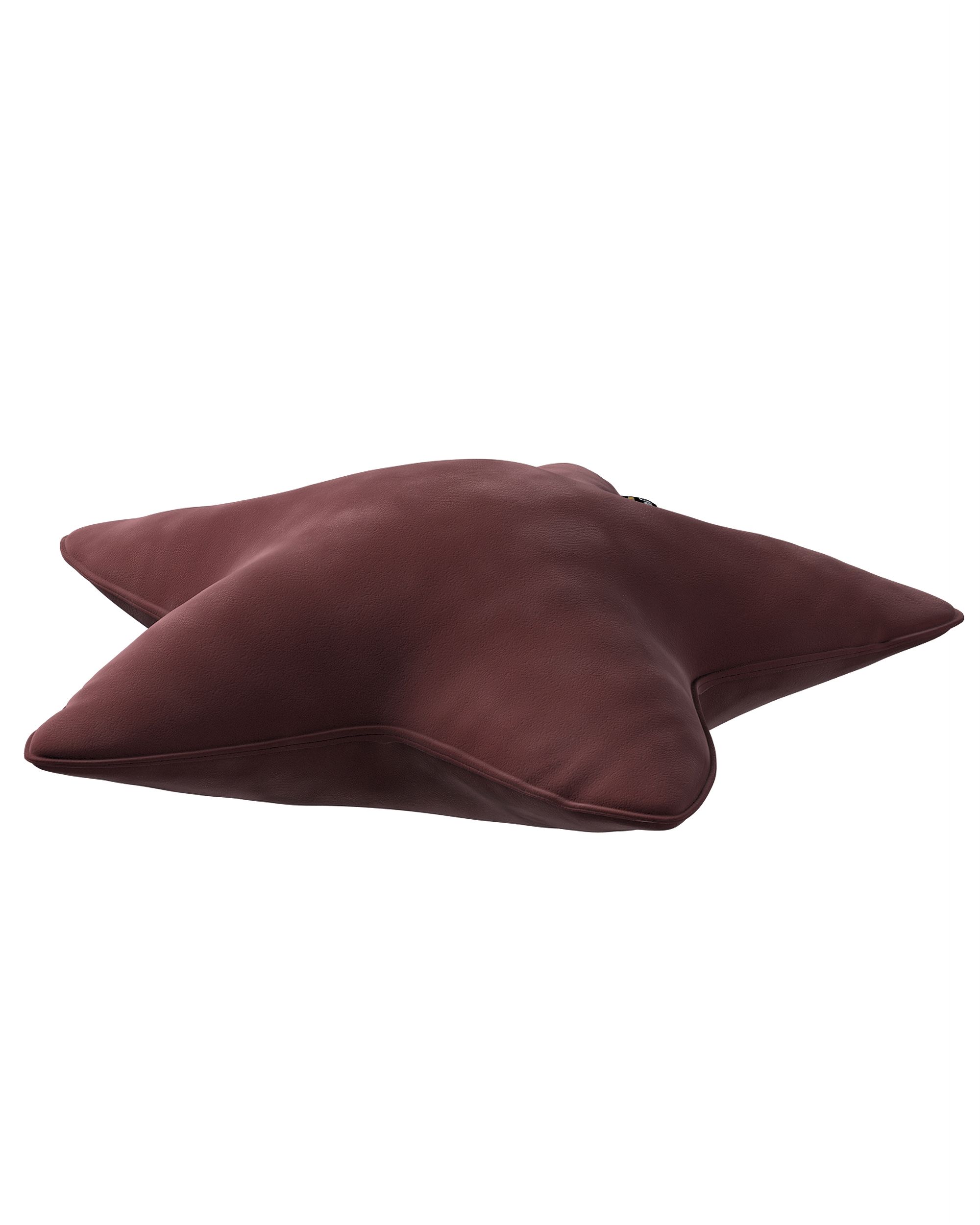 Lucky Star pillow colour red fabric gloss, velvet (hover)