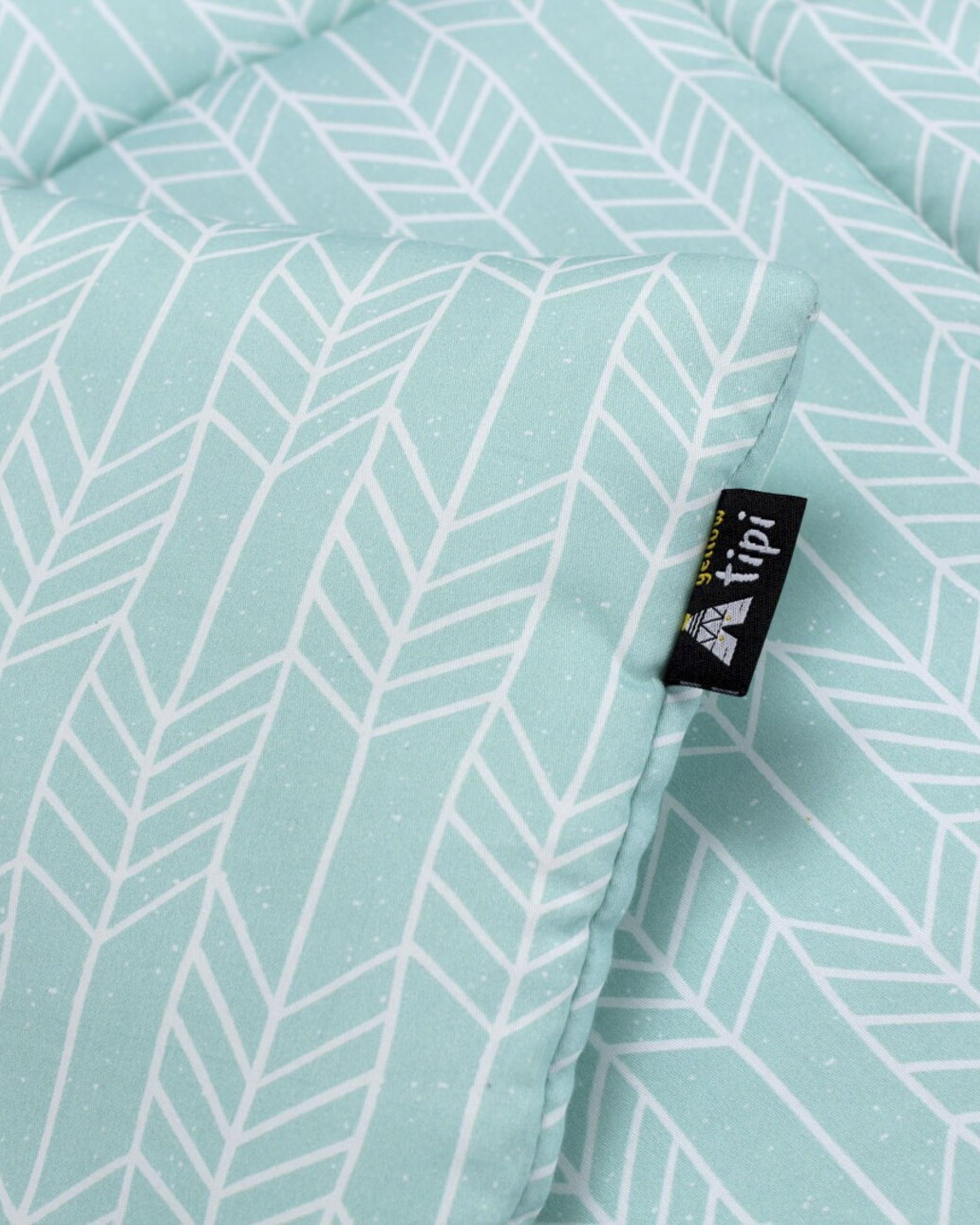 Bedding with fillings colour green fabric patterned (hover)
