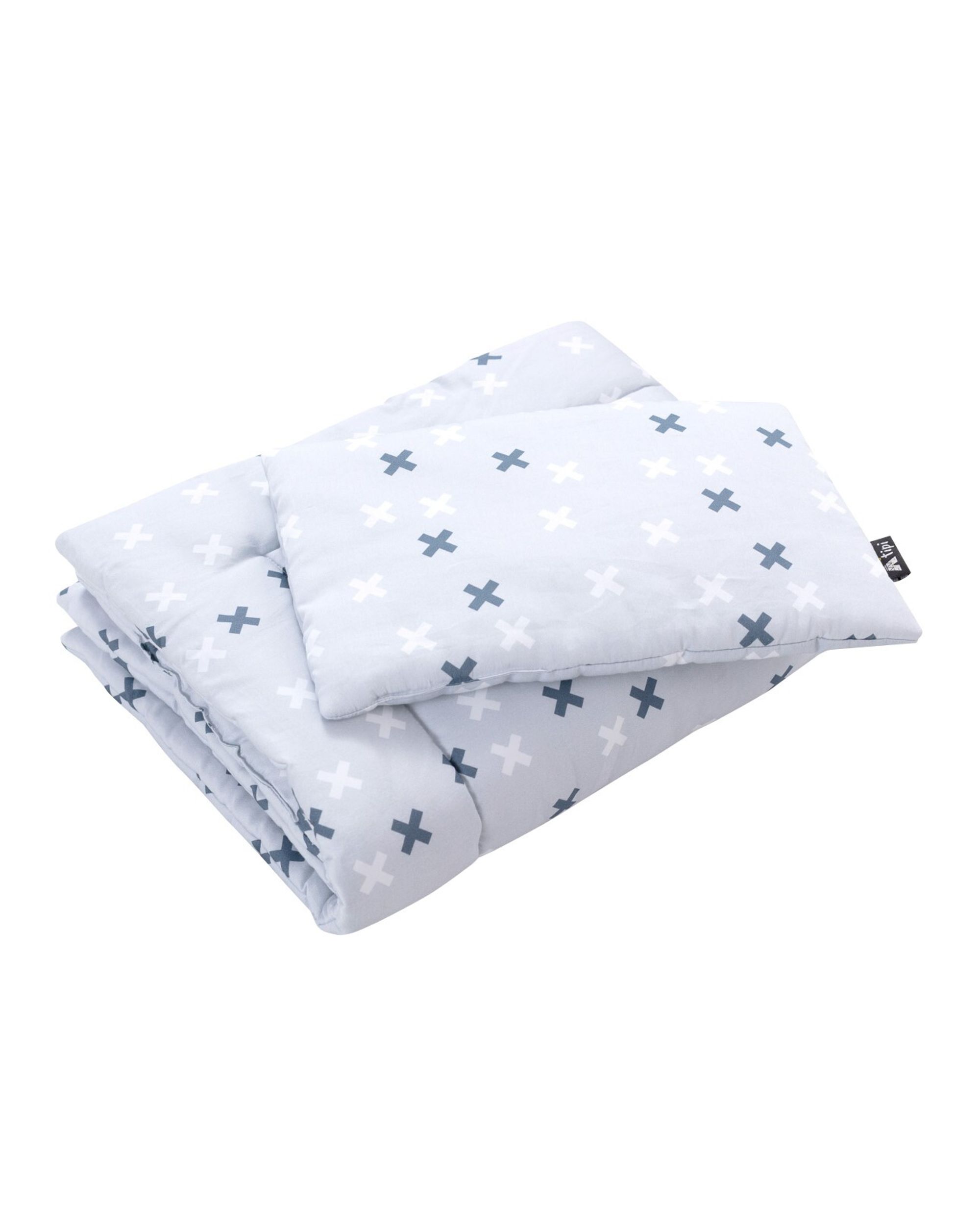 Bedding with fillings colour grey fabric patterned