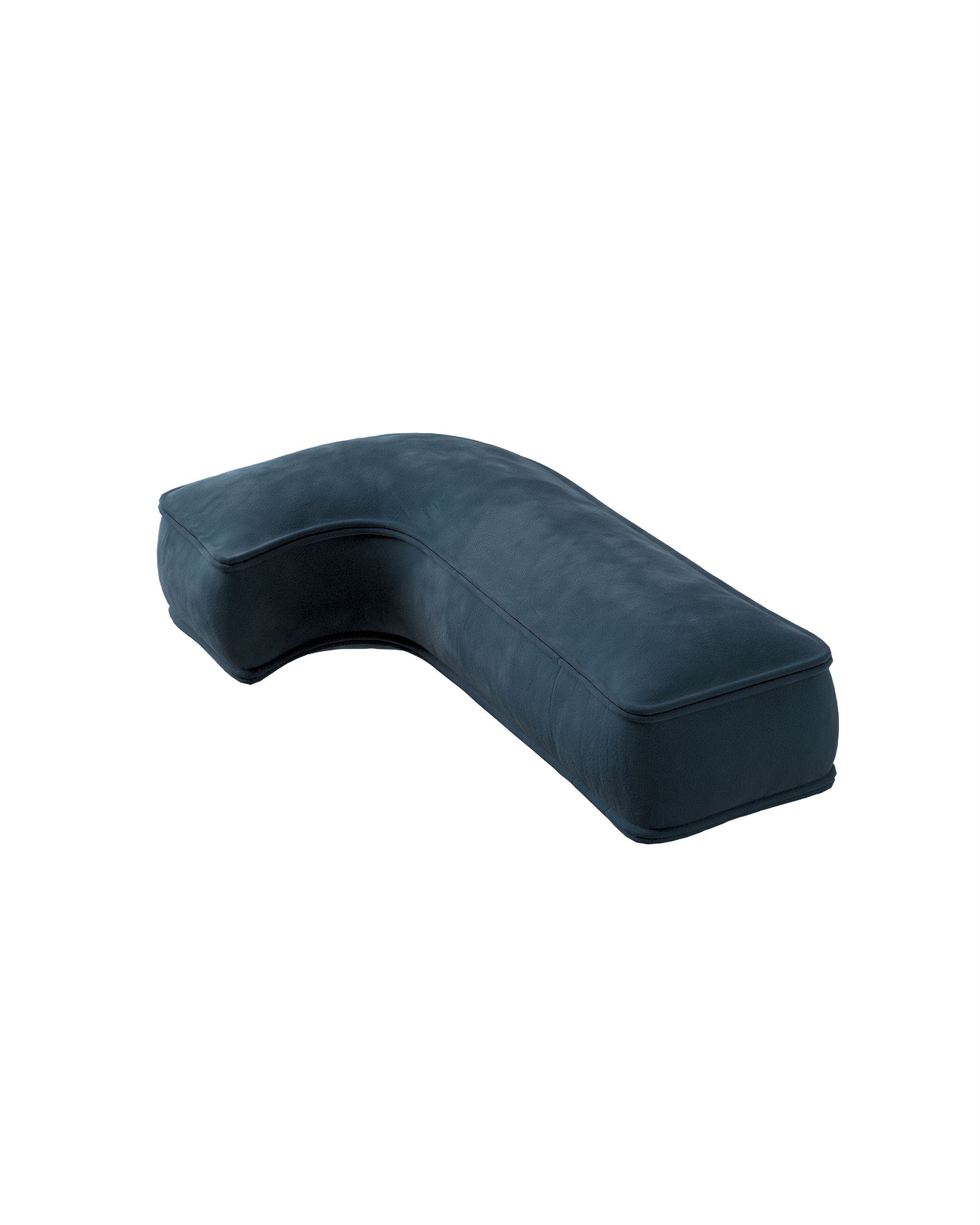 Letter pillow J colour blue fabric gloss, velvet (hover)