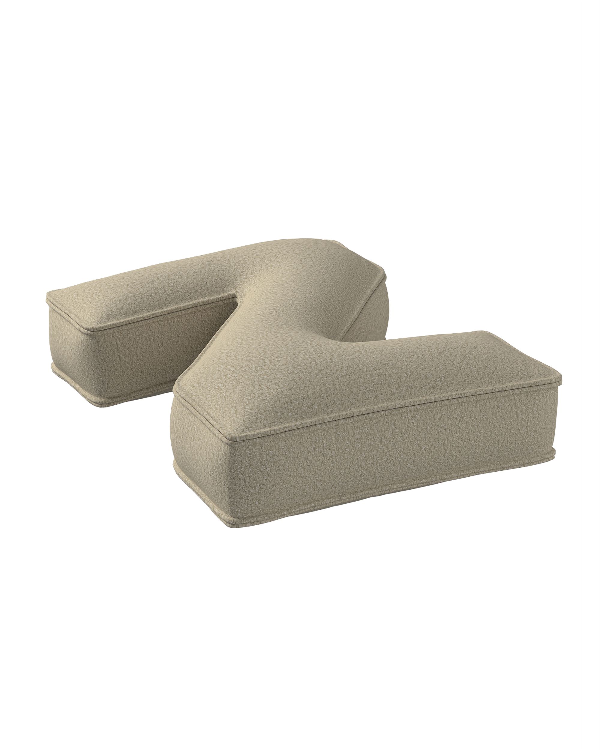 Letter pillow Z colour beige fabric structured (hover)