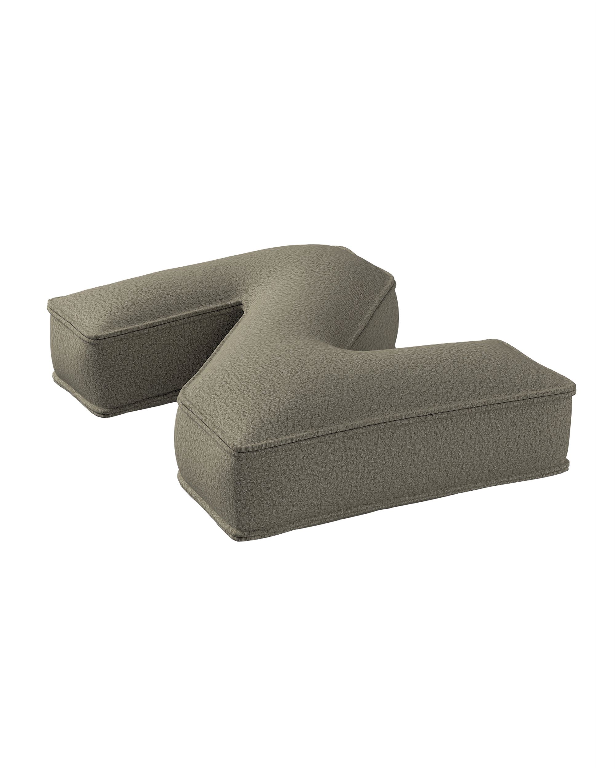 Letter pillow Z colour beige fabric structured (hover)