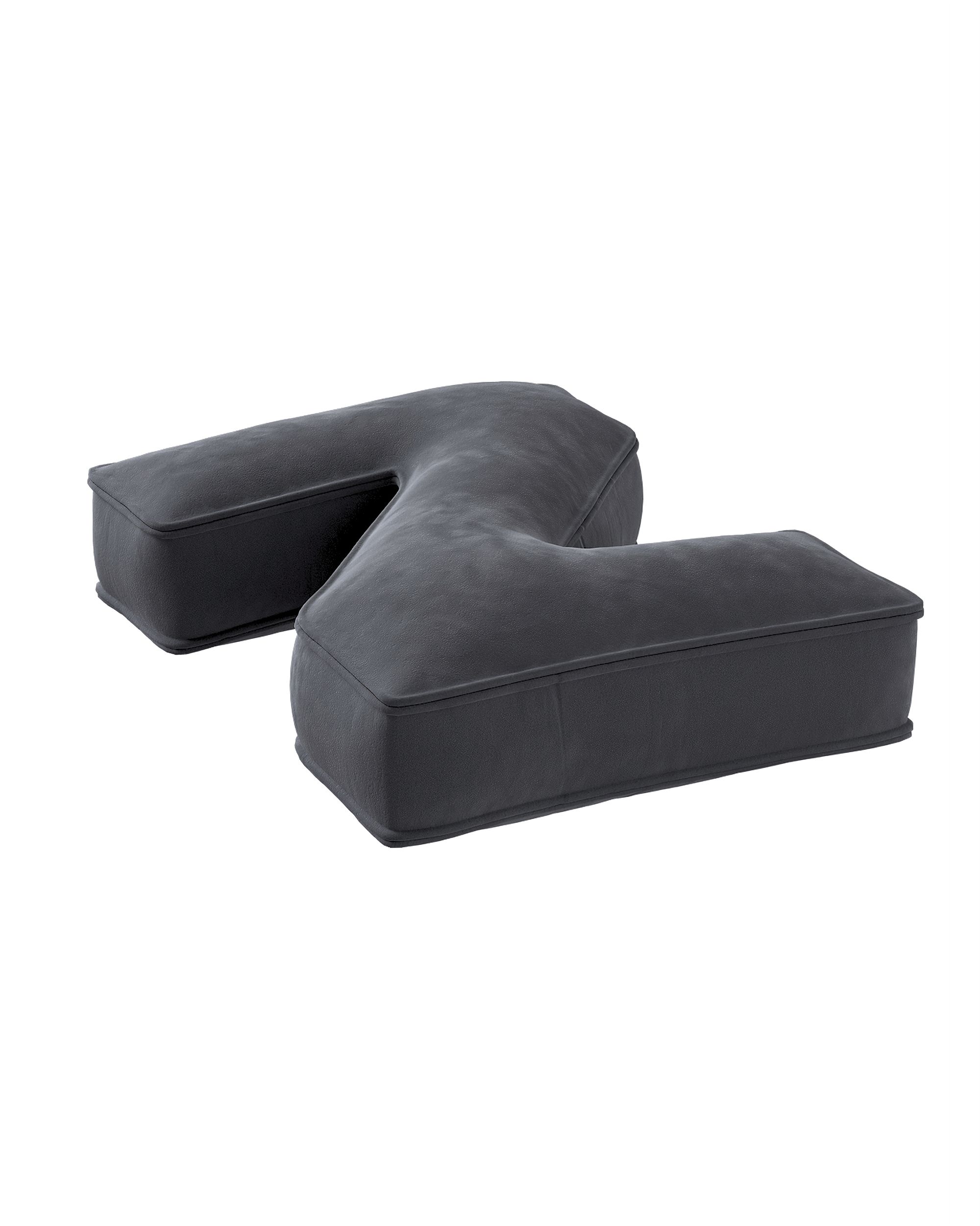 Letter pillow Z colour grey fabric gloss, velvet (hover)
