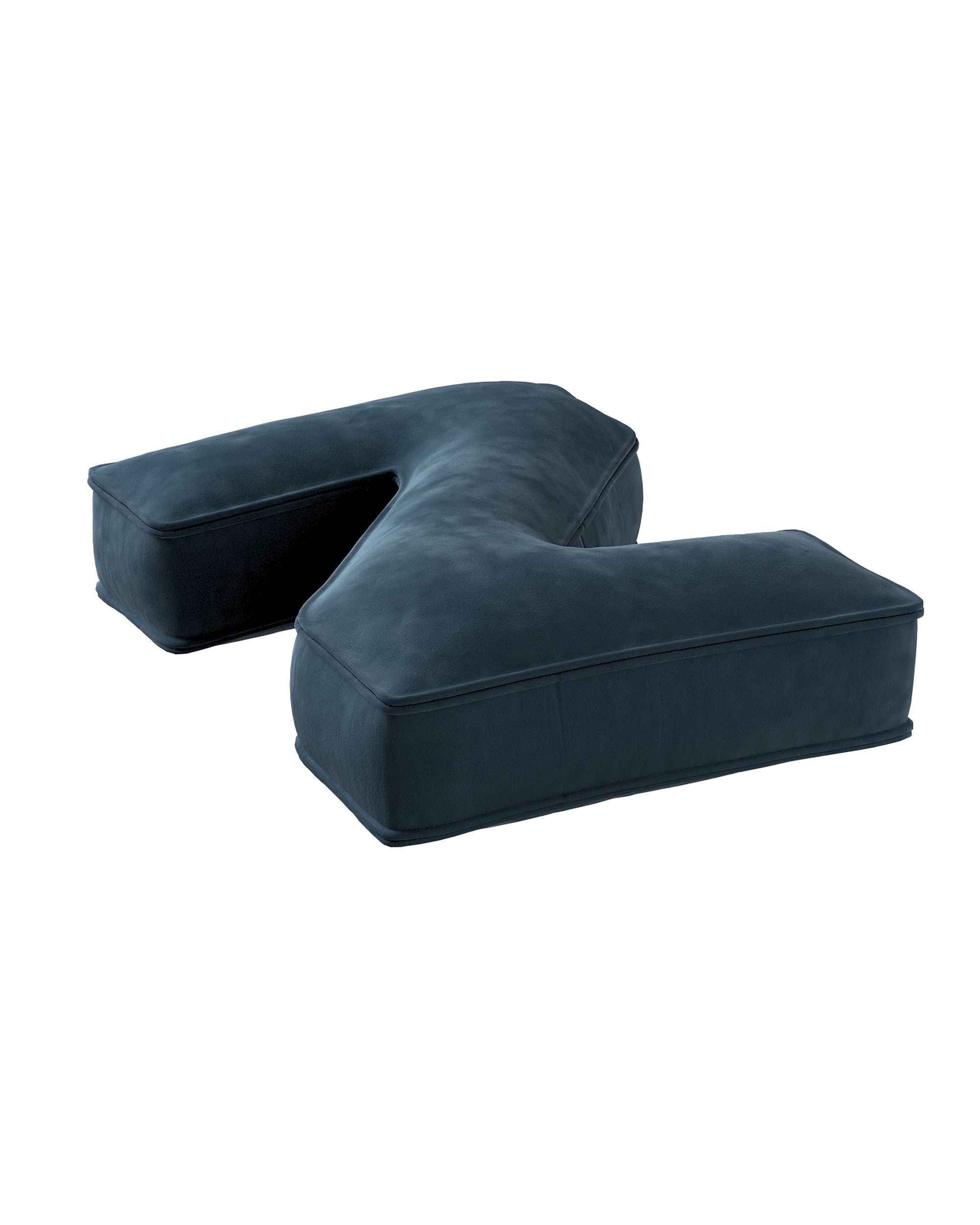Letter pillow Z colour blue fabric gloss, velvet (hover)