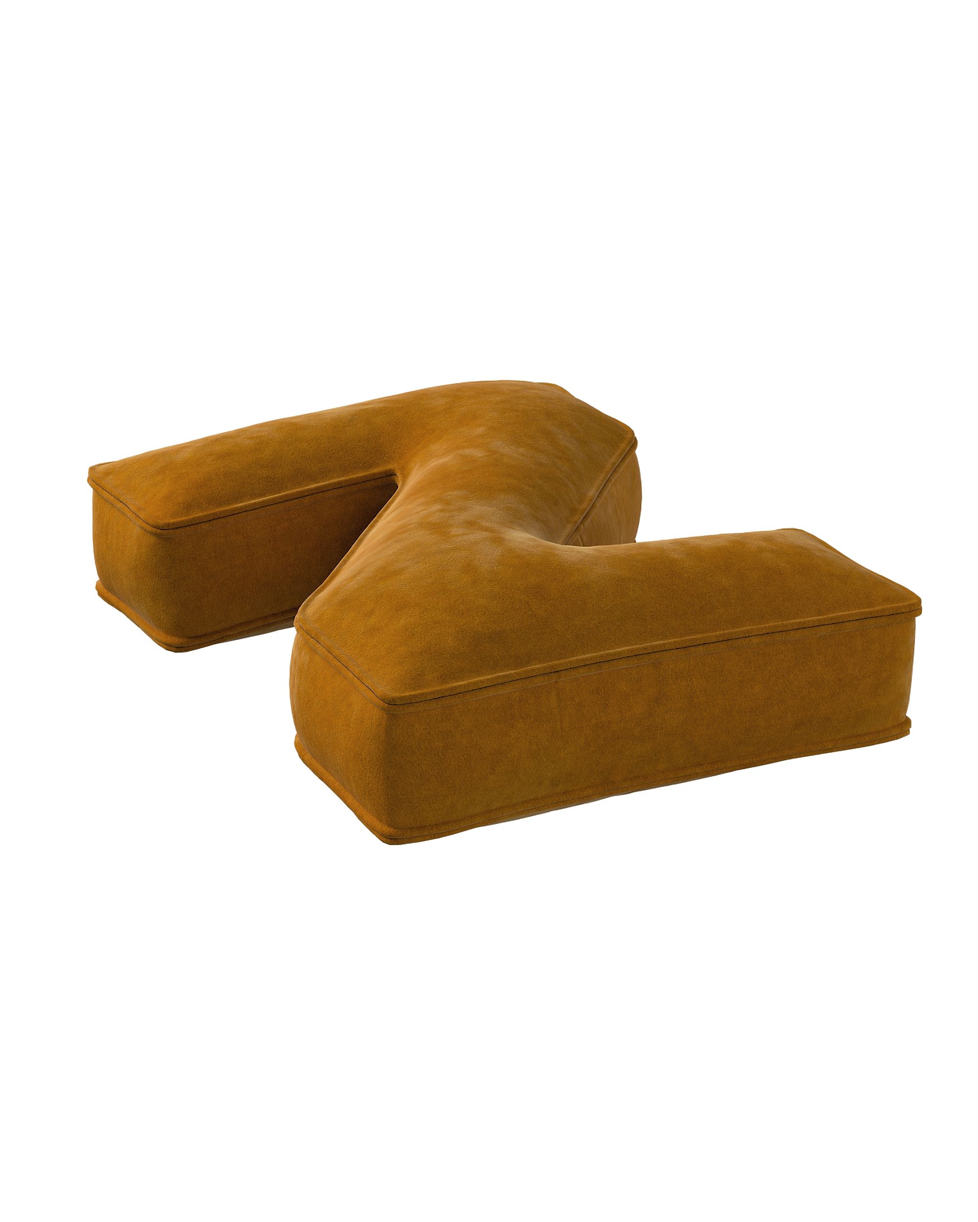 Letter pillow Z colour yellow fabric gloss, velvet (hover)