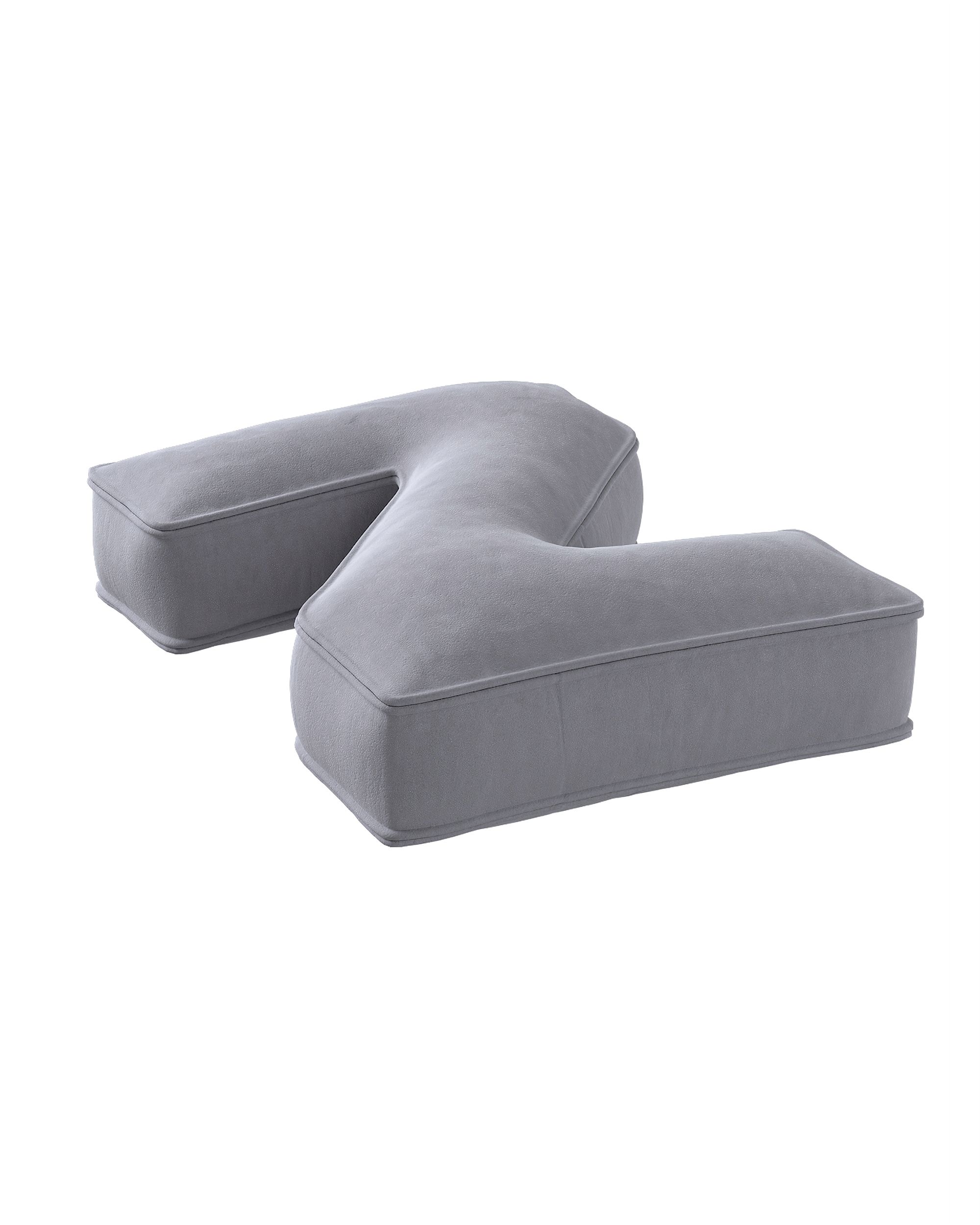 Letter pillow Z colour grey fabric gloss, velvet (hover)