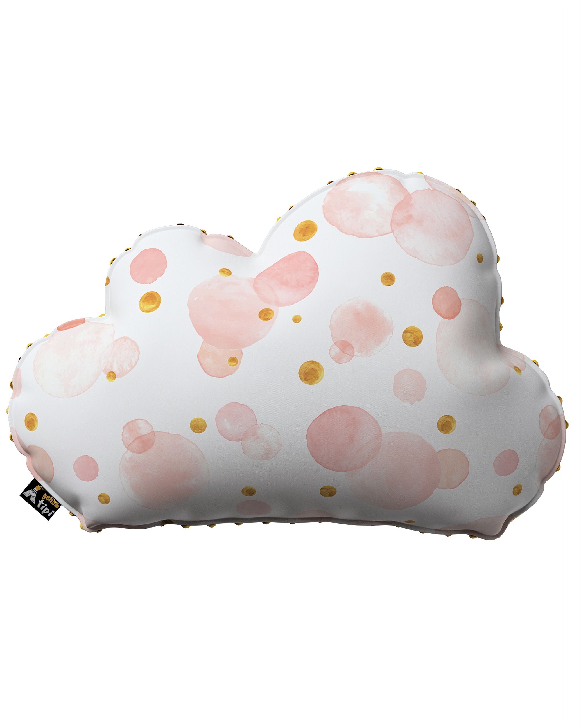 Soft Cloud pillow with minky colour pink fabric patterned