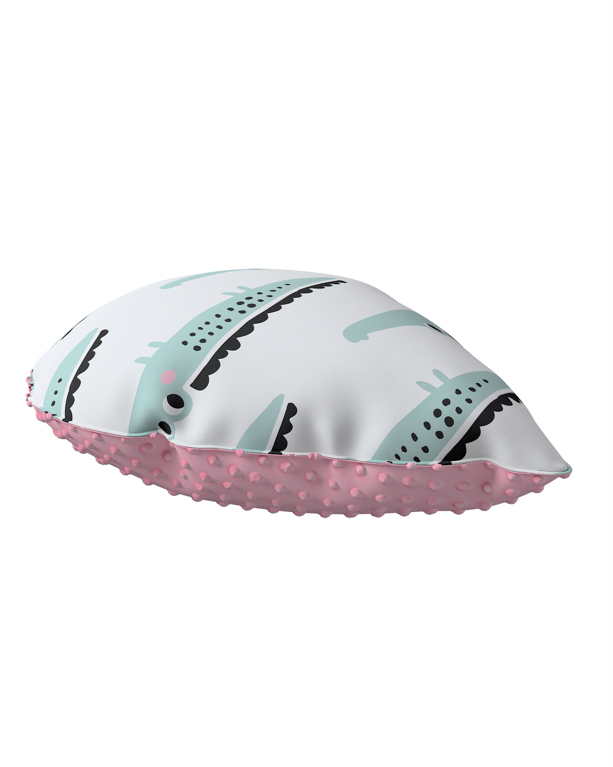 Sweet Drop pillow with minky colour green fabric patterned (hover)