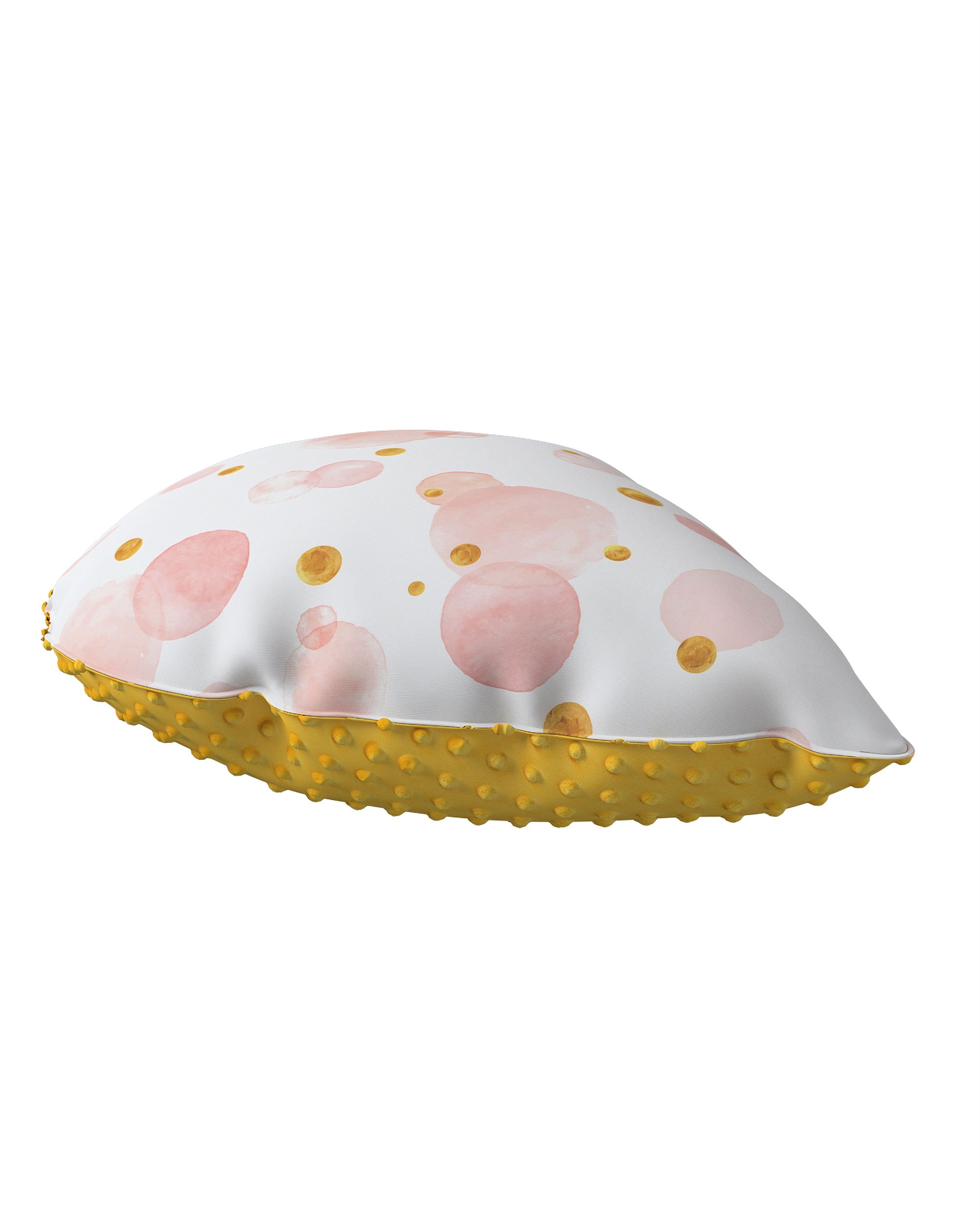 Sweet Drop pillow with minky colour pink fabric patterned (hover)