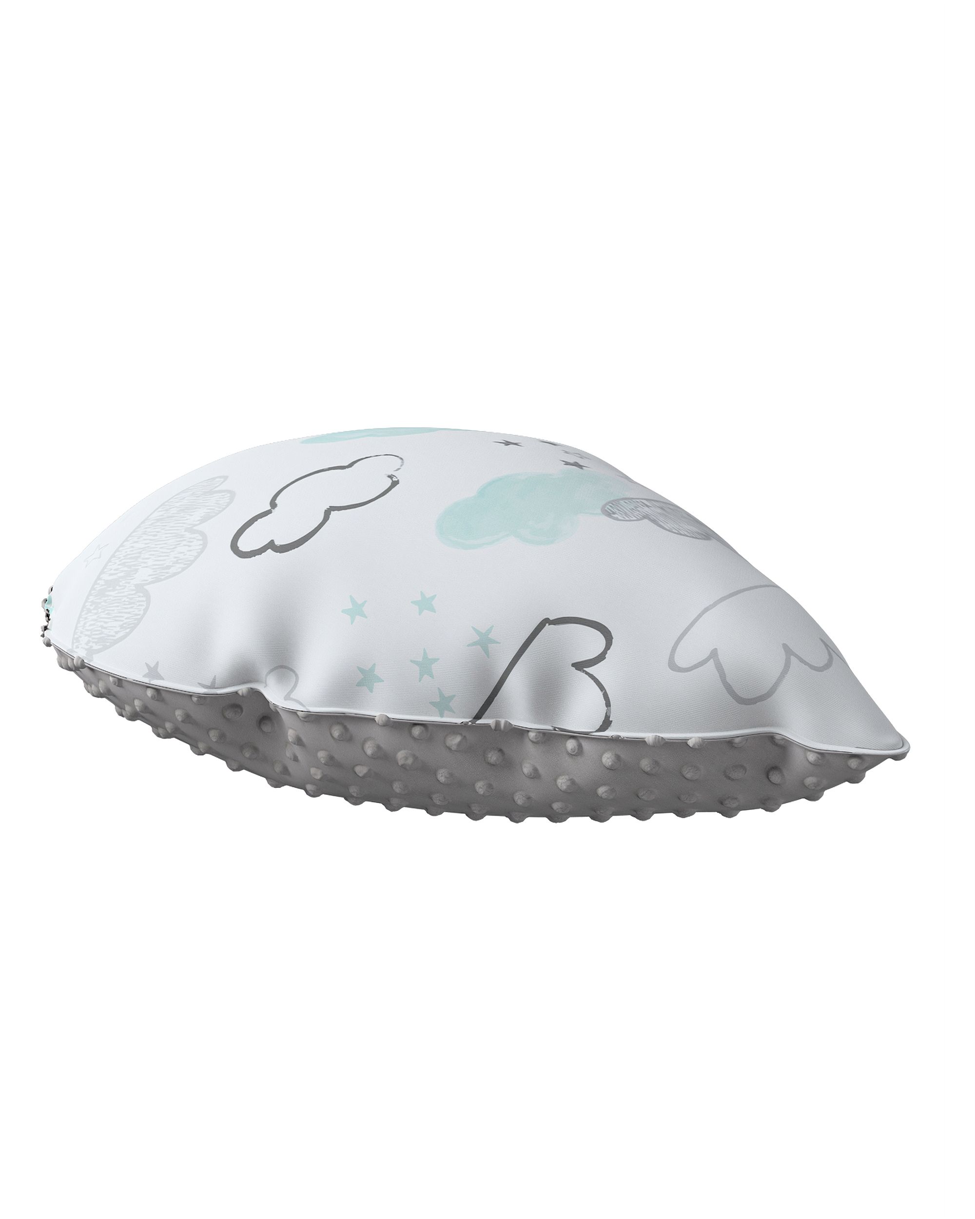 Sweet Drop pillow with minky colour white fabric patterned (hover)