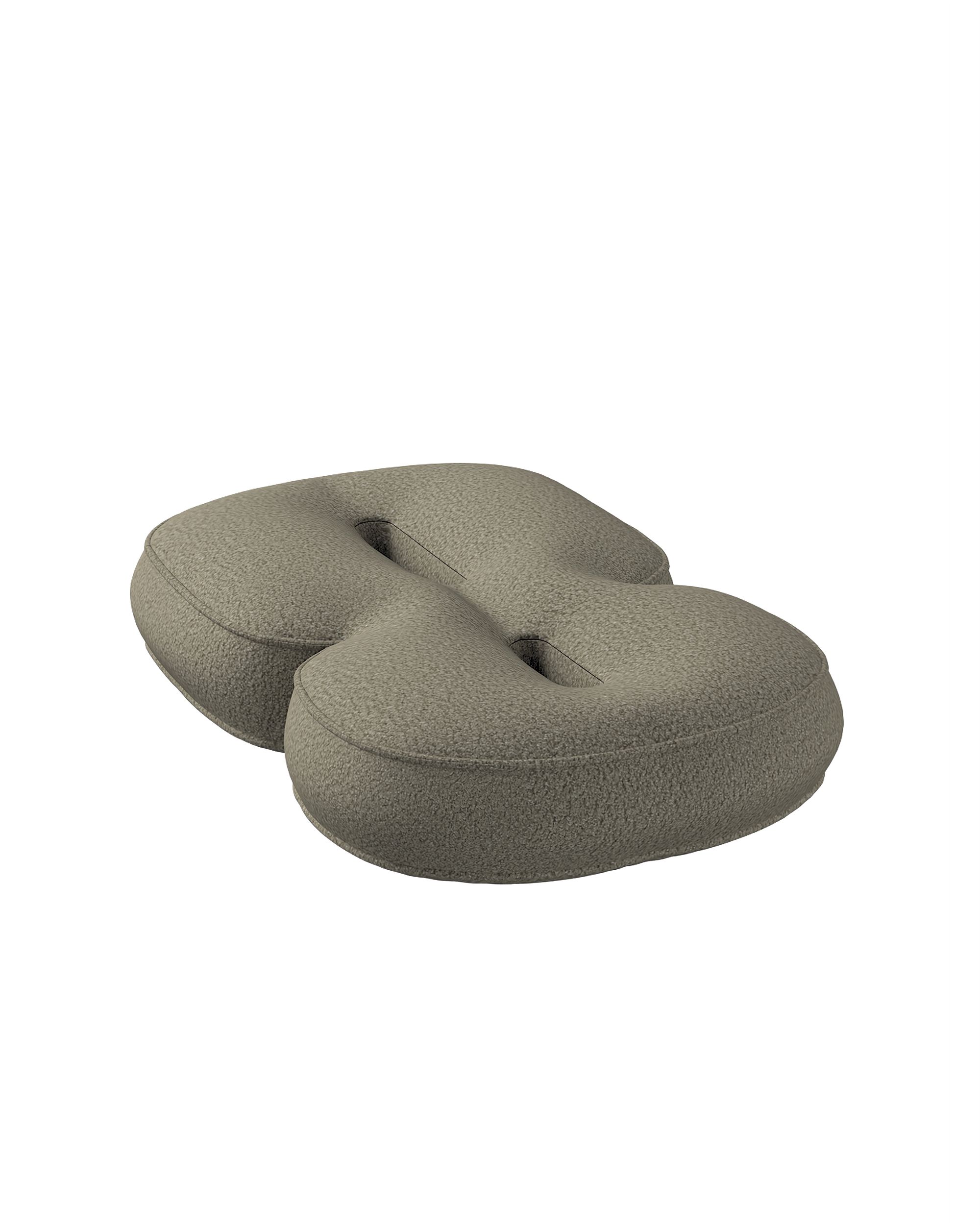 Number pillow 8 colour beige fabric structured (hover)