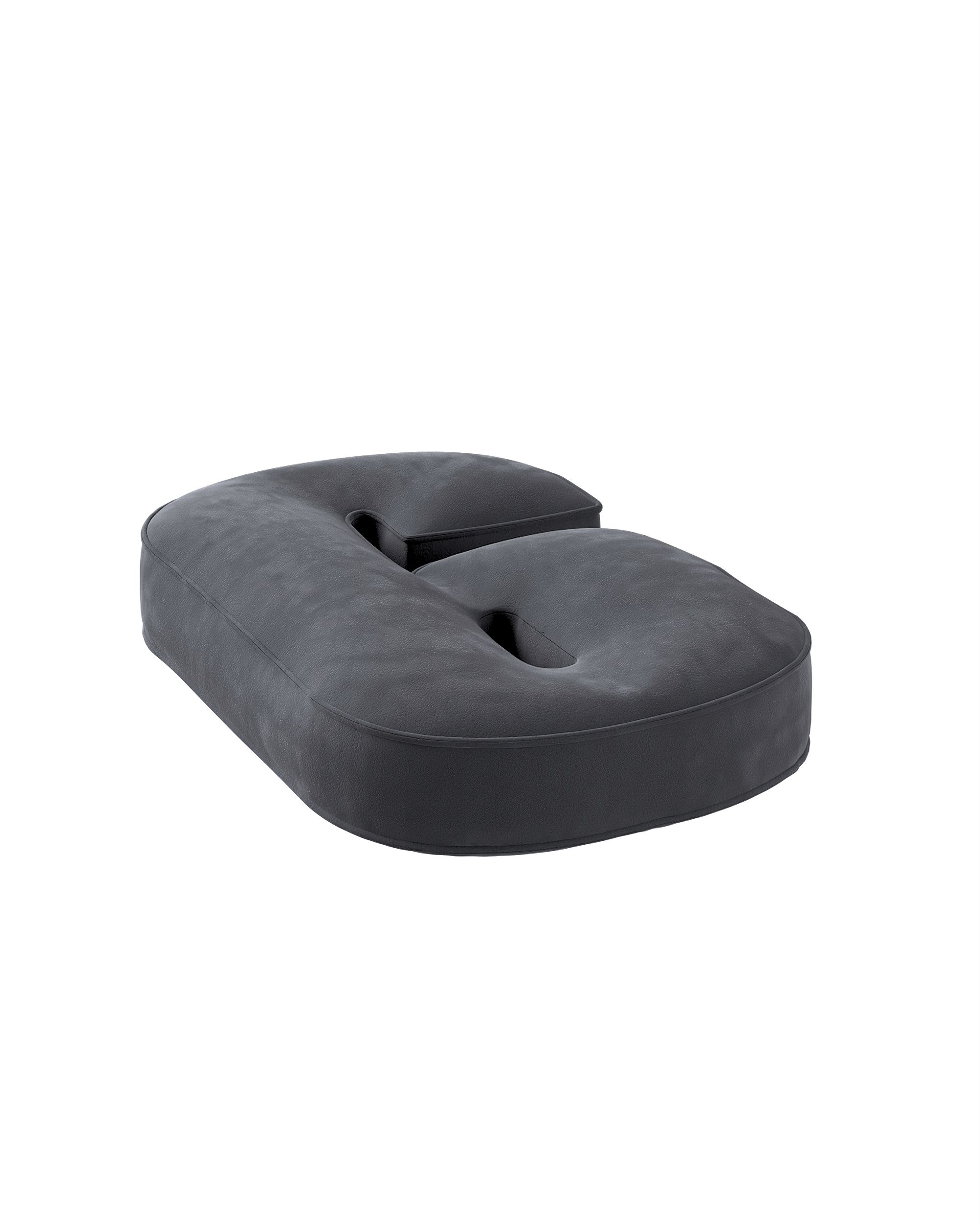 Number pillow 9 colour grey fabric gloss, velvet (hover)