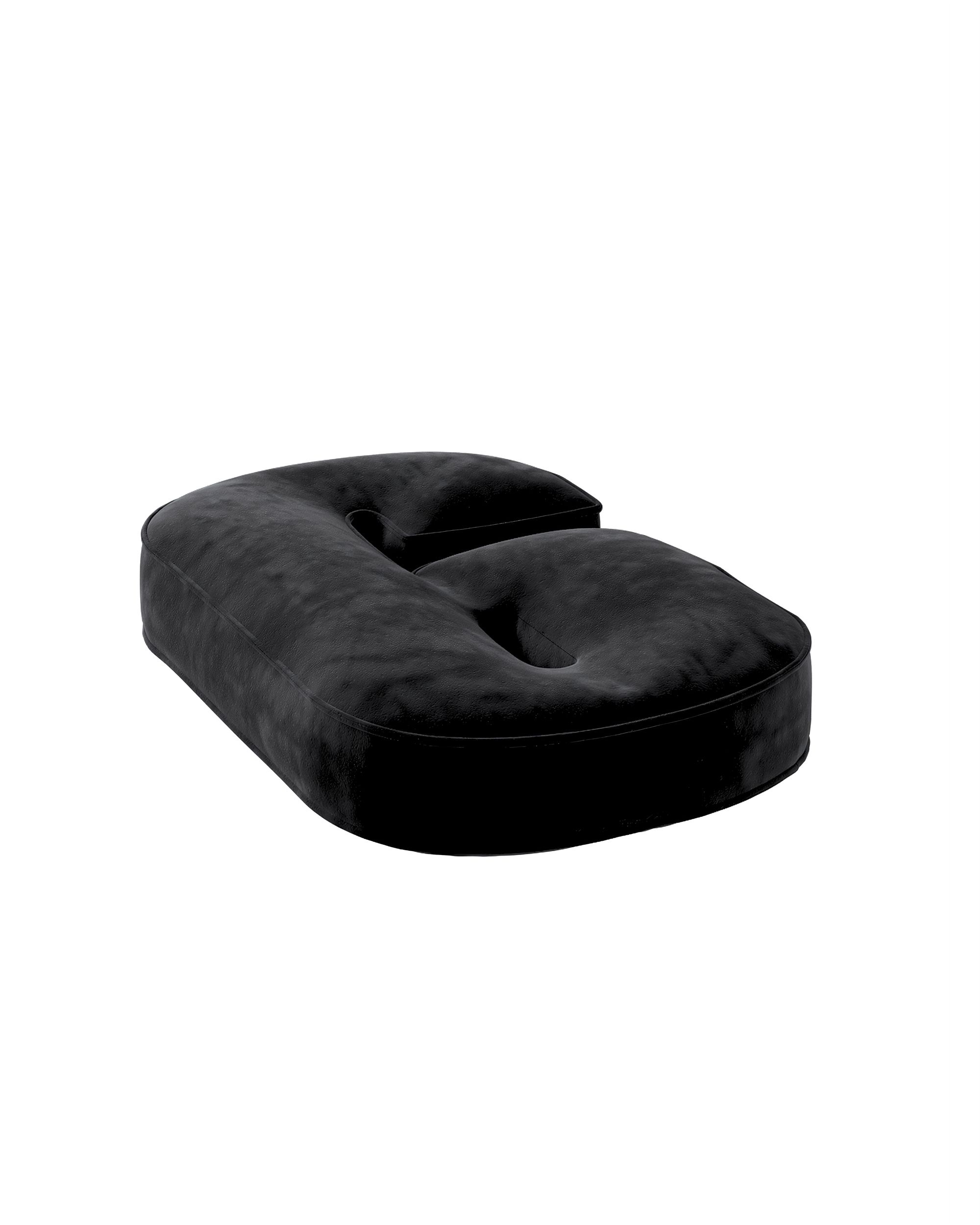 Number pillow 9 colour black fabric gloss, velvet (hover)