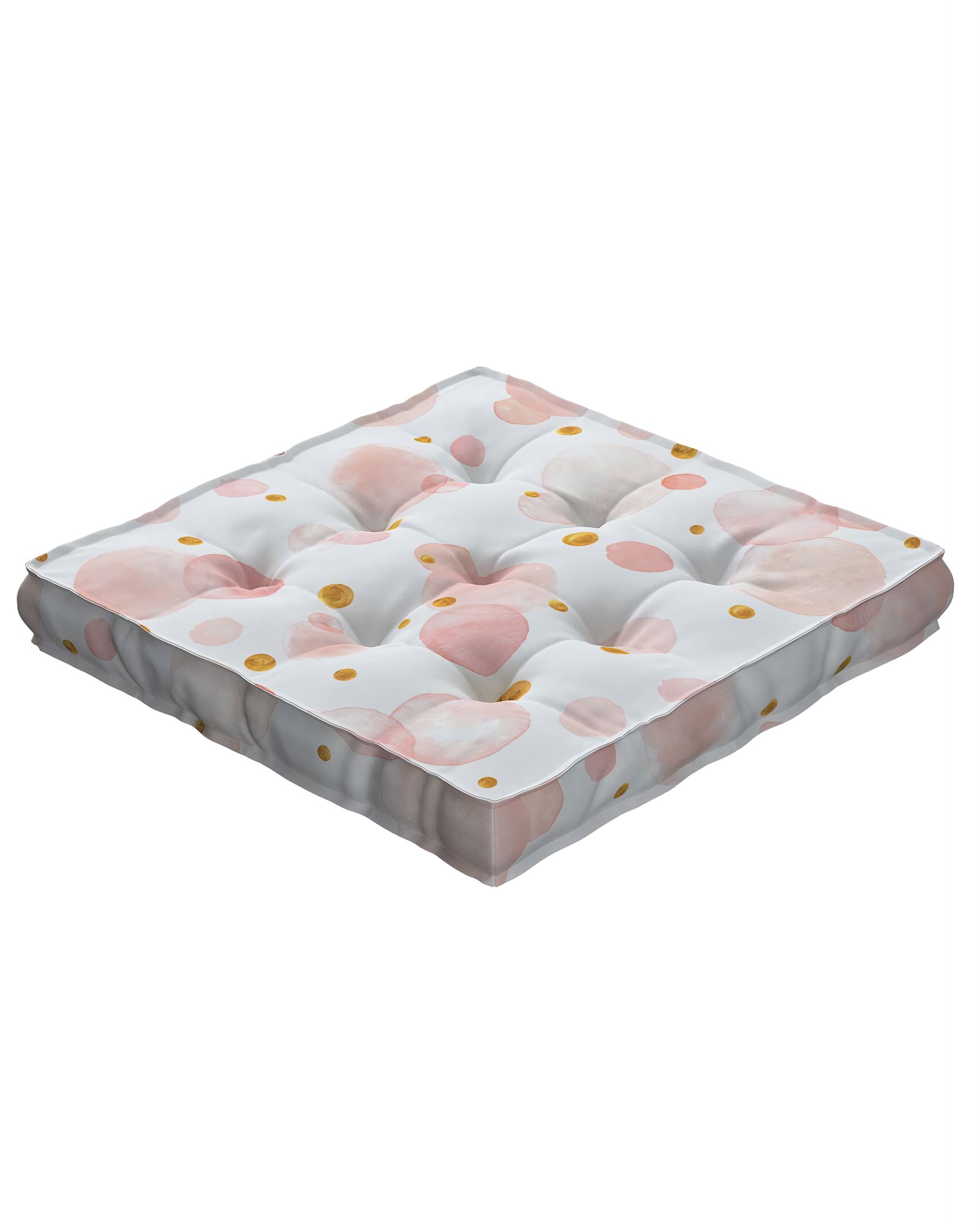 Tomi seat pad colour pink fabric patterned